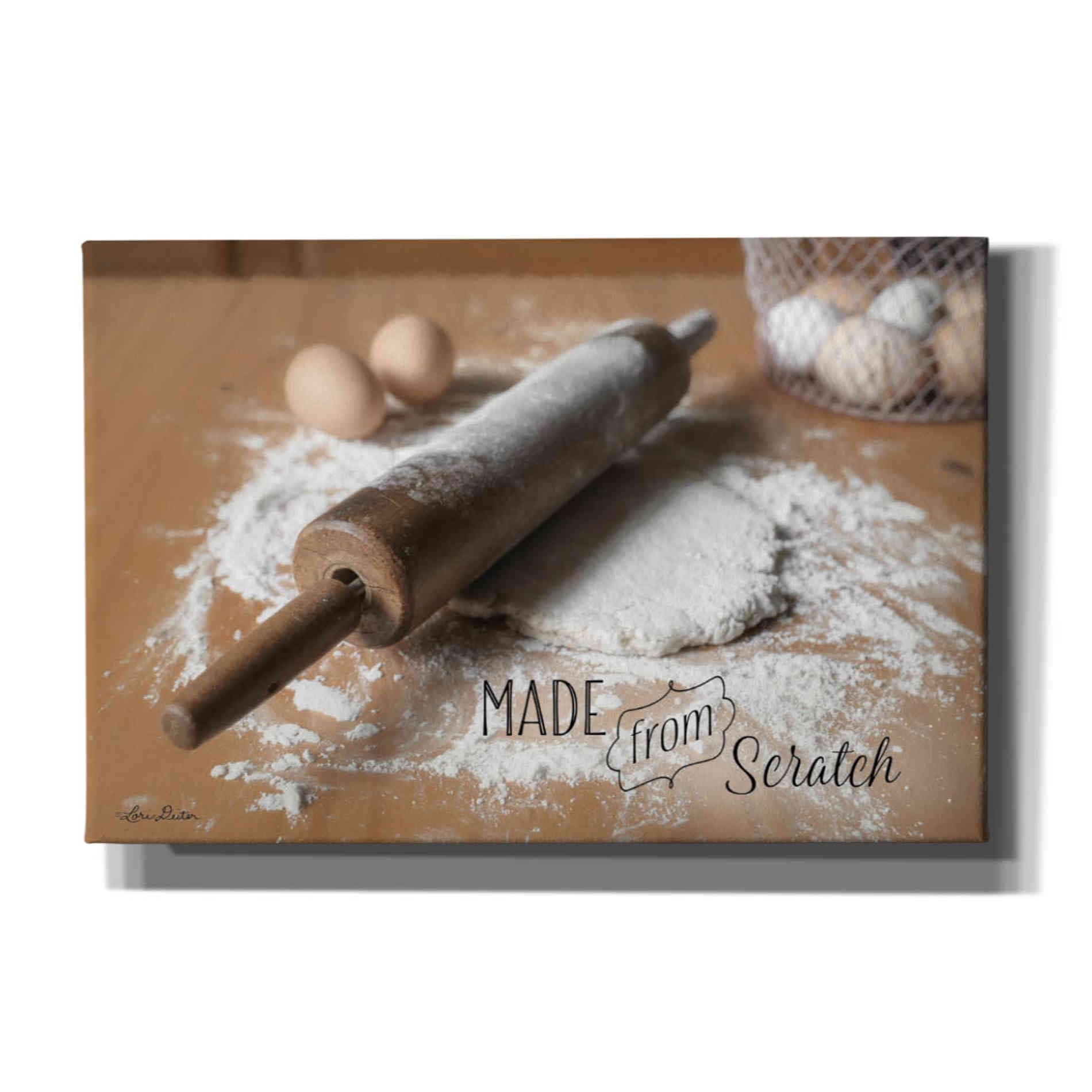 'Made from Scratch' by Lori Deiter, Canvas Wall Art
