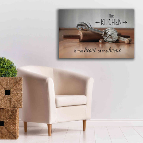Image of 'The Kitchen is the Heart of the Home' by Lori Deiter, Canvas Wall Art,40 x 26