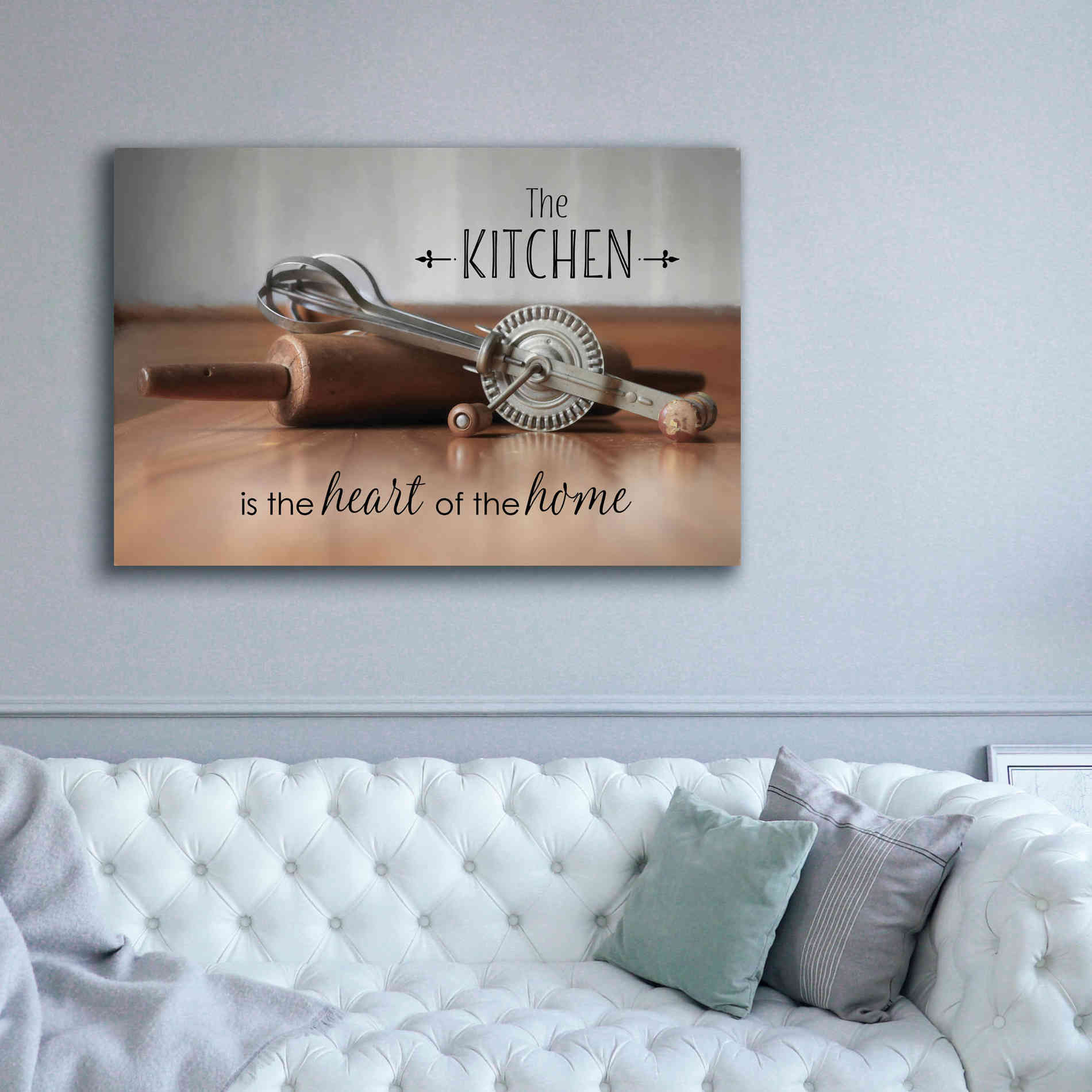 'The Kitchen is the Heart of the Home' by Lori Deiter, Canvas Wall Art,60 x 40