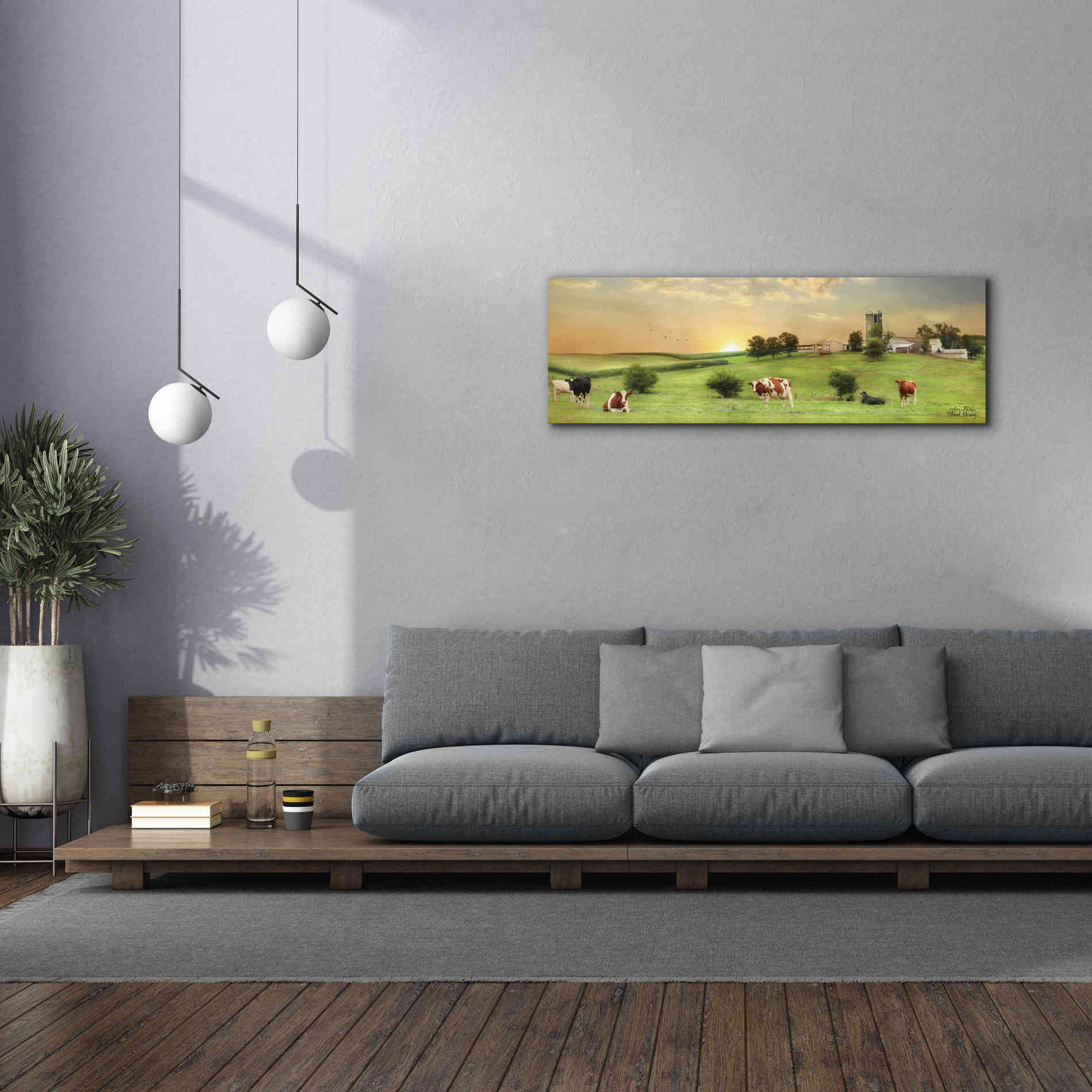'Blessed Morning' by Lori Deiter, Canvas Wall Art,60 x 20