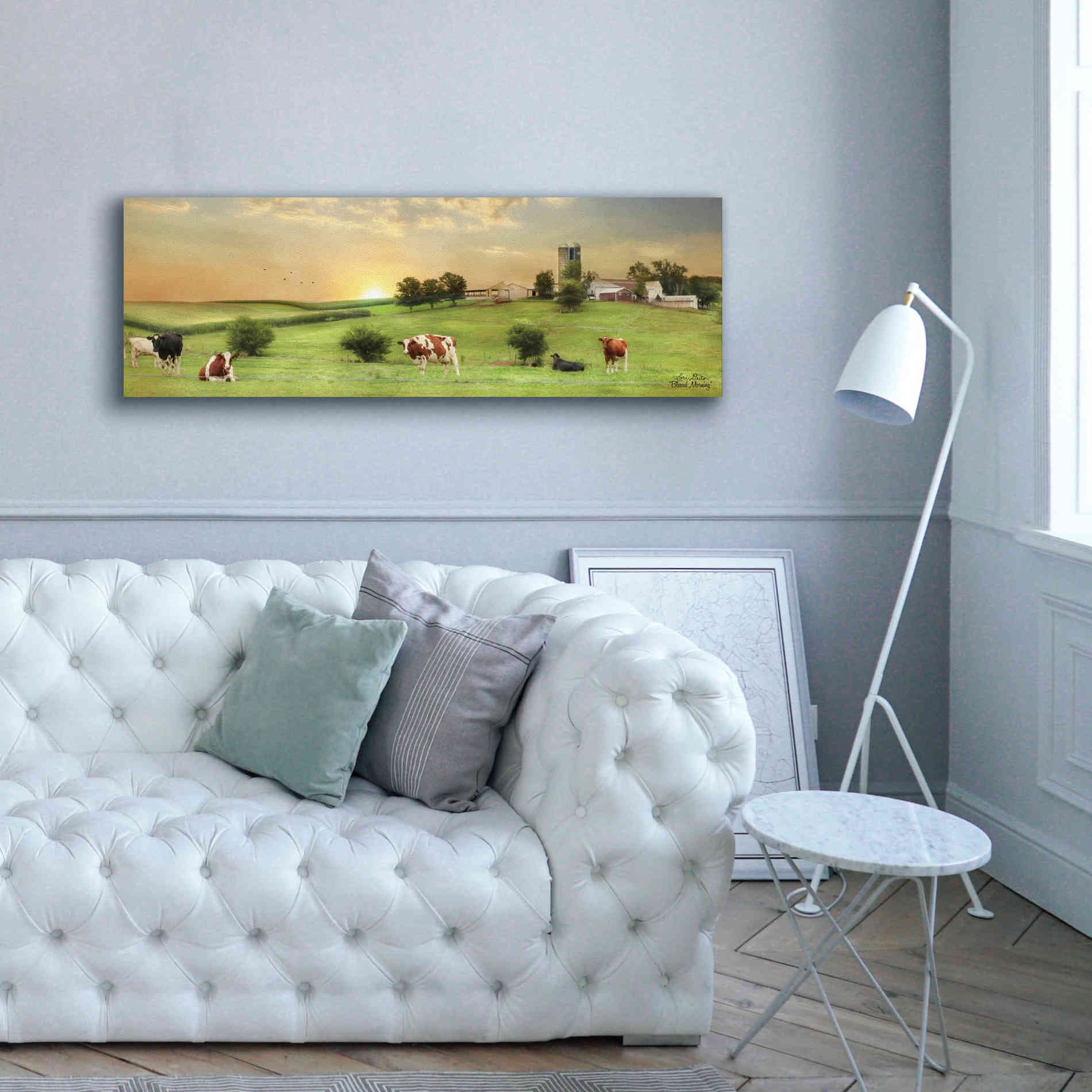 'Blessed Morning' by Lori Deiter, Canvas Wall Art,60 x 20