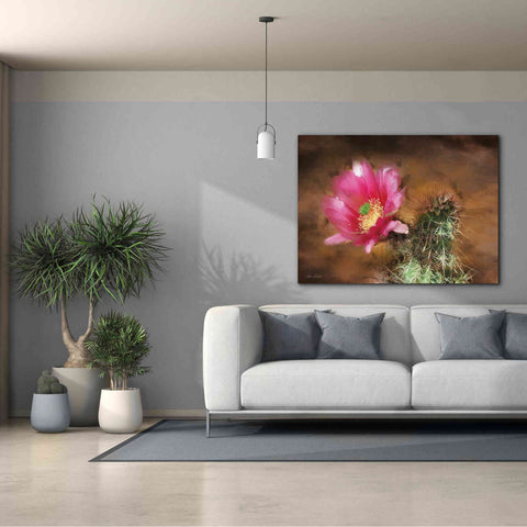 Image of 'Vibrant Cactus Flower' by Lori Deiter, Canvas Wall Art,54 x 40