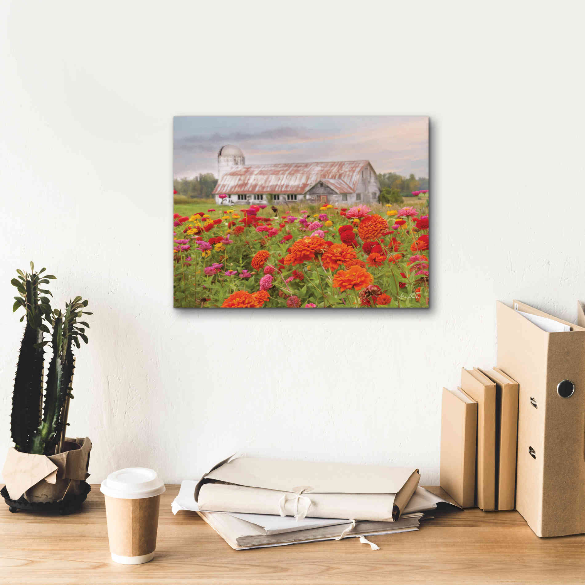 'Vermont Flowers' by Lori Deiter, Canvas Wall Art,16 x 12