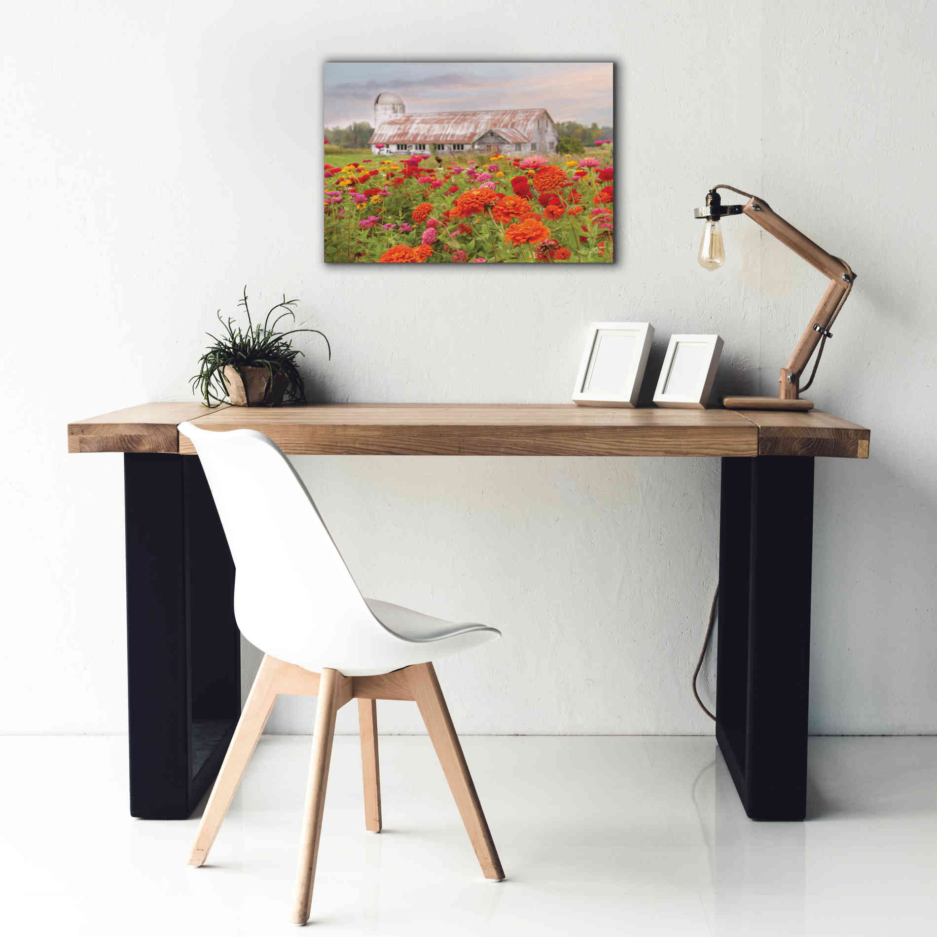 'Vermont Flowers' by Lori Deiter, Canvas Wall Art,26 x 18