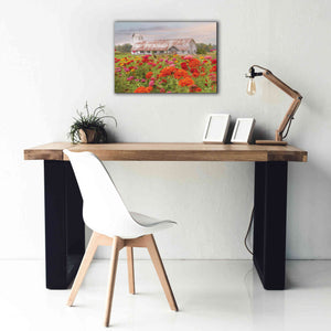 'Vermont Flowers' by Lori Deiter, Canvas Wall Art,26 x 18