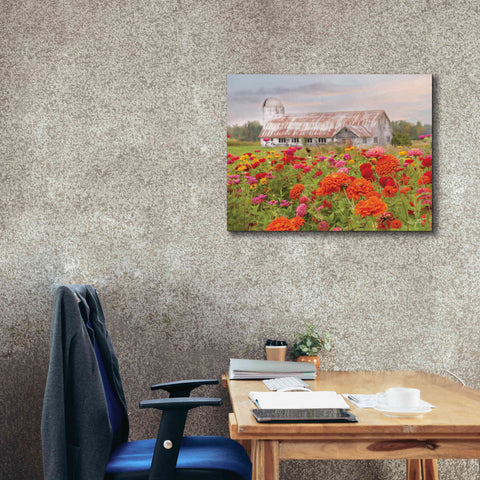 Image of 'Vermont Flowers' by Lori Deiter, Canvas Wall Art,34 x 26