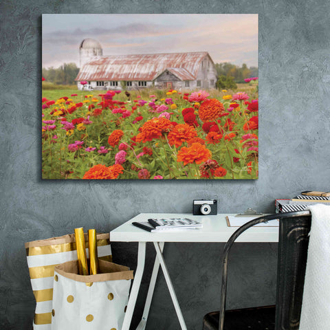 Image of 'Vermont Flowers' by Lori Deiter, Canvas Wall Art,34 x 26