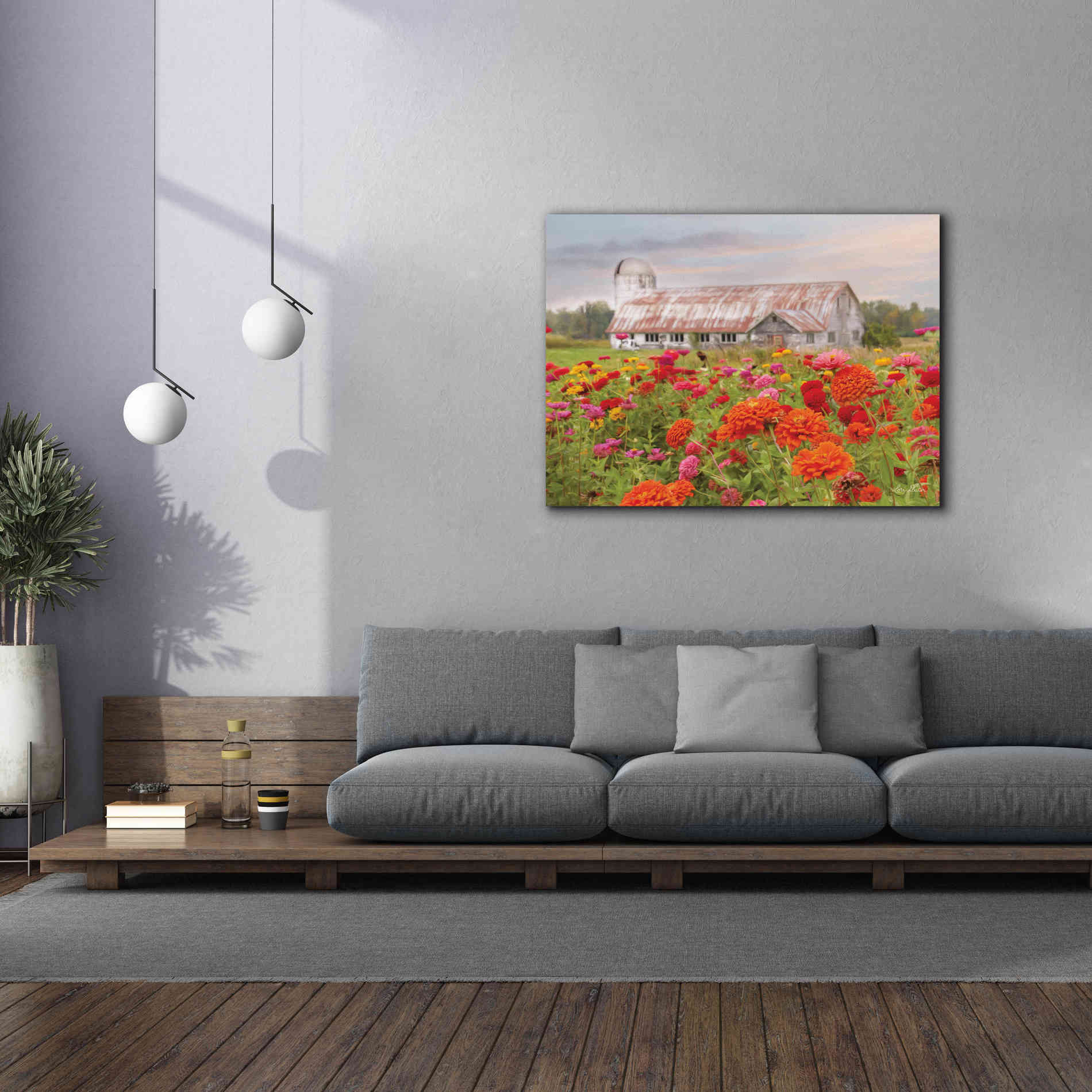 'Vermont Flowers' by Lori Deiter, Canvas Wall Art,54 x 40