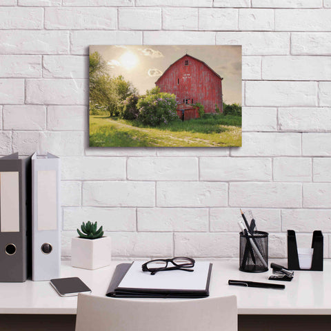 Image of 'Spide Barton Barn' by Lori Deiter, Canvas Wall Art,18 x 12