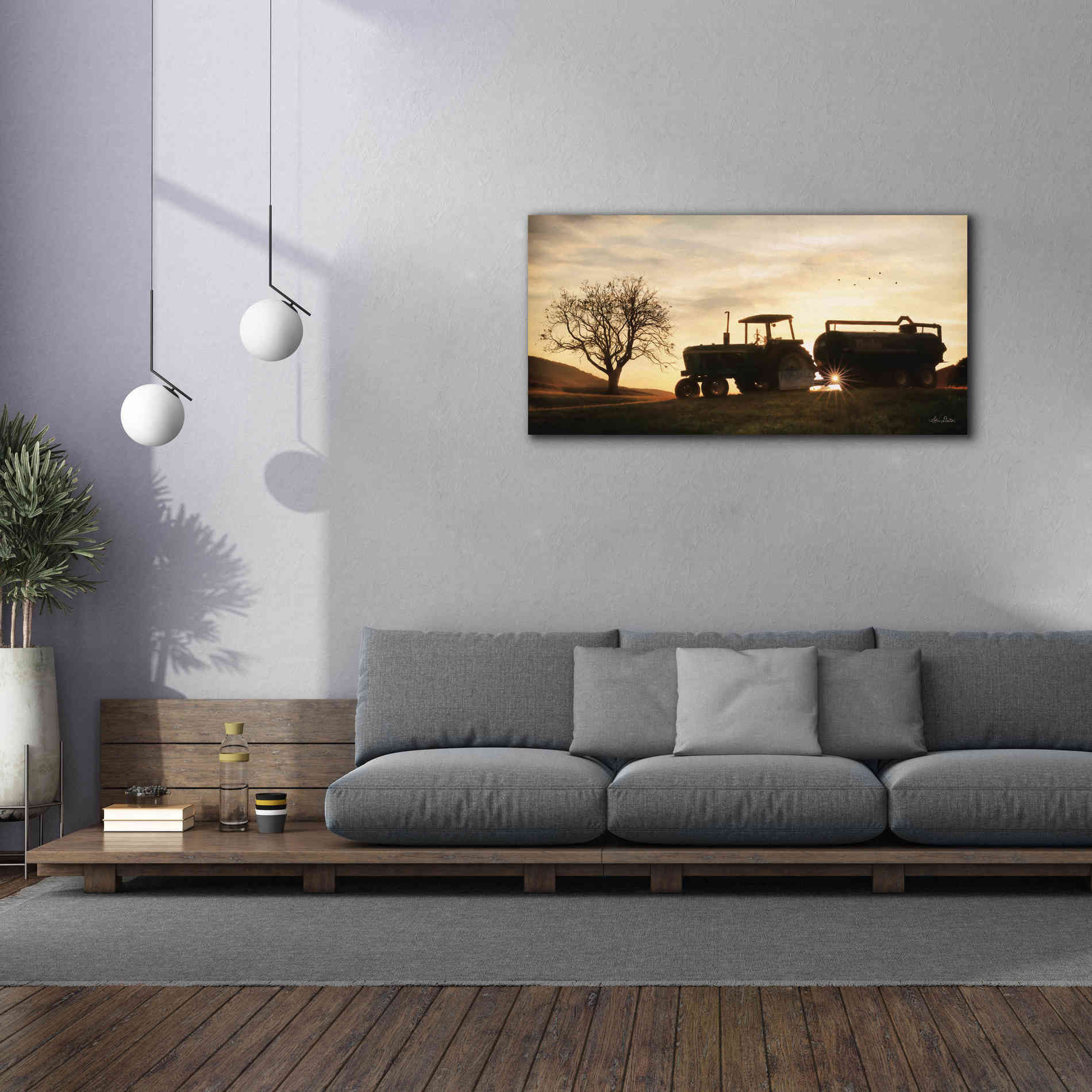 'Tractor for Sale' by Lori Deiter, Canvas Wall Art,60 x 30