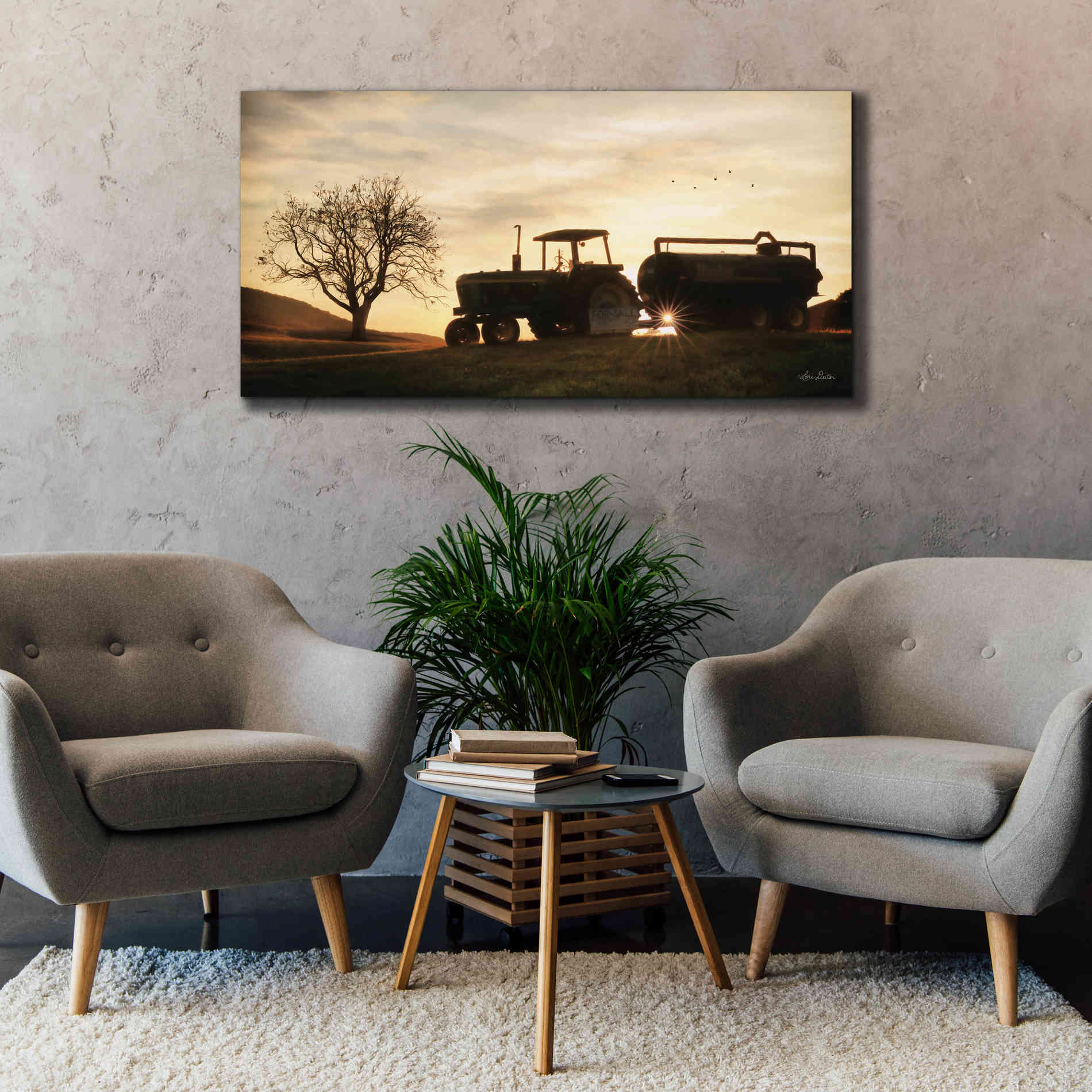 'Tractor for Sale' by Lori Deiter, Canvas Wall Art,60 x 30