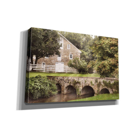 Image of 'Old Stone Barn and Bridge' by Lori Deiter, Canvas Wall Art