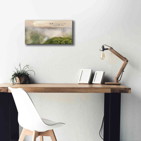 Image of 'Faith is the Bridge' by Lori Deiter, Canvas Wall Art,24 x 12