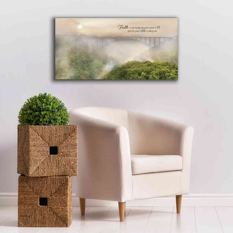 Image of 'Faith is the Bridge' by Lori Deiter, Canvas Wall Art,40 x 20
