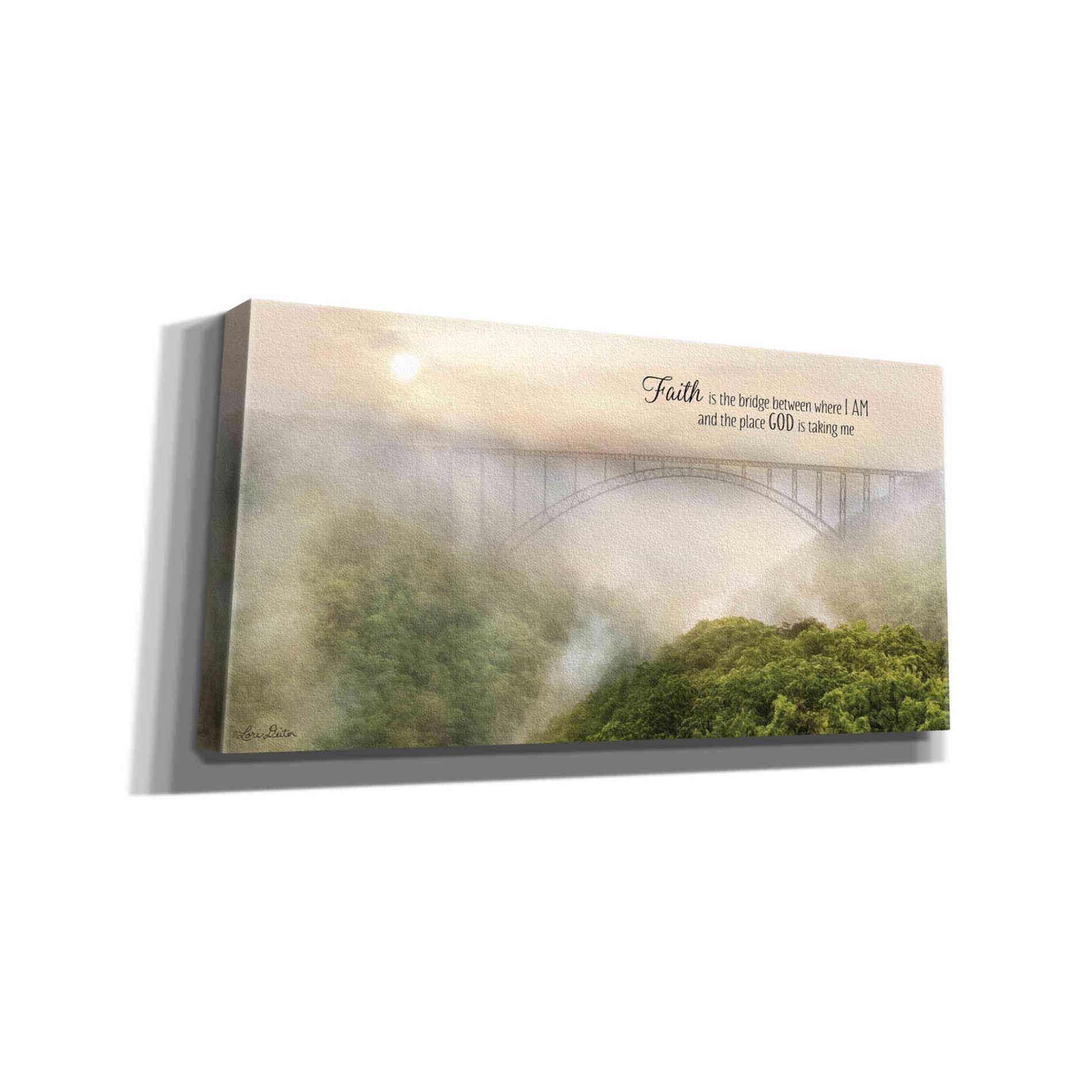 'Faith is the Bridge' by Lori Deiter, Canvas Wall Art