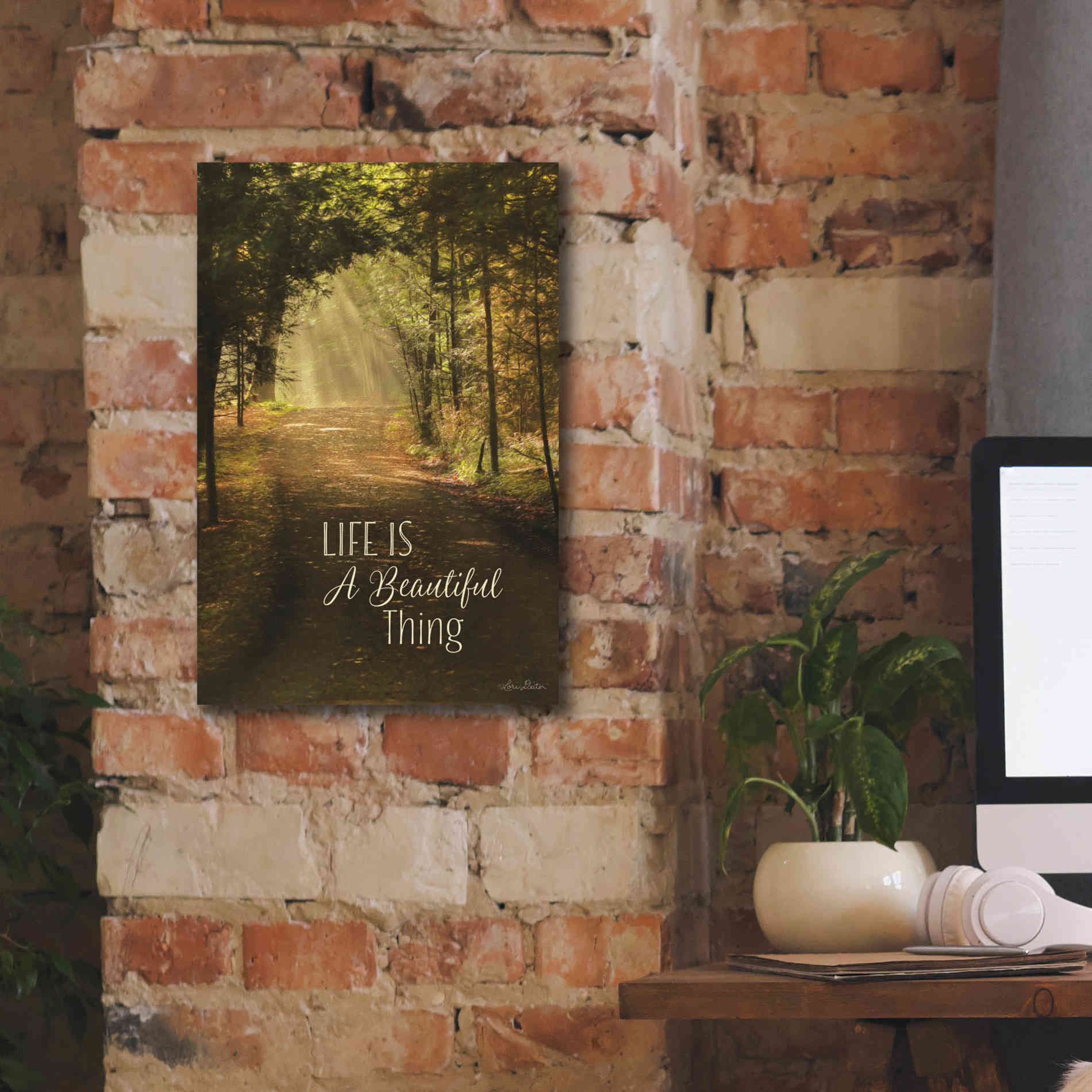 'Life is a Beautiful Thing' by Lori Deiter, Canvas Wall Art,12 x 18