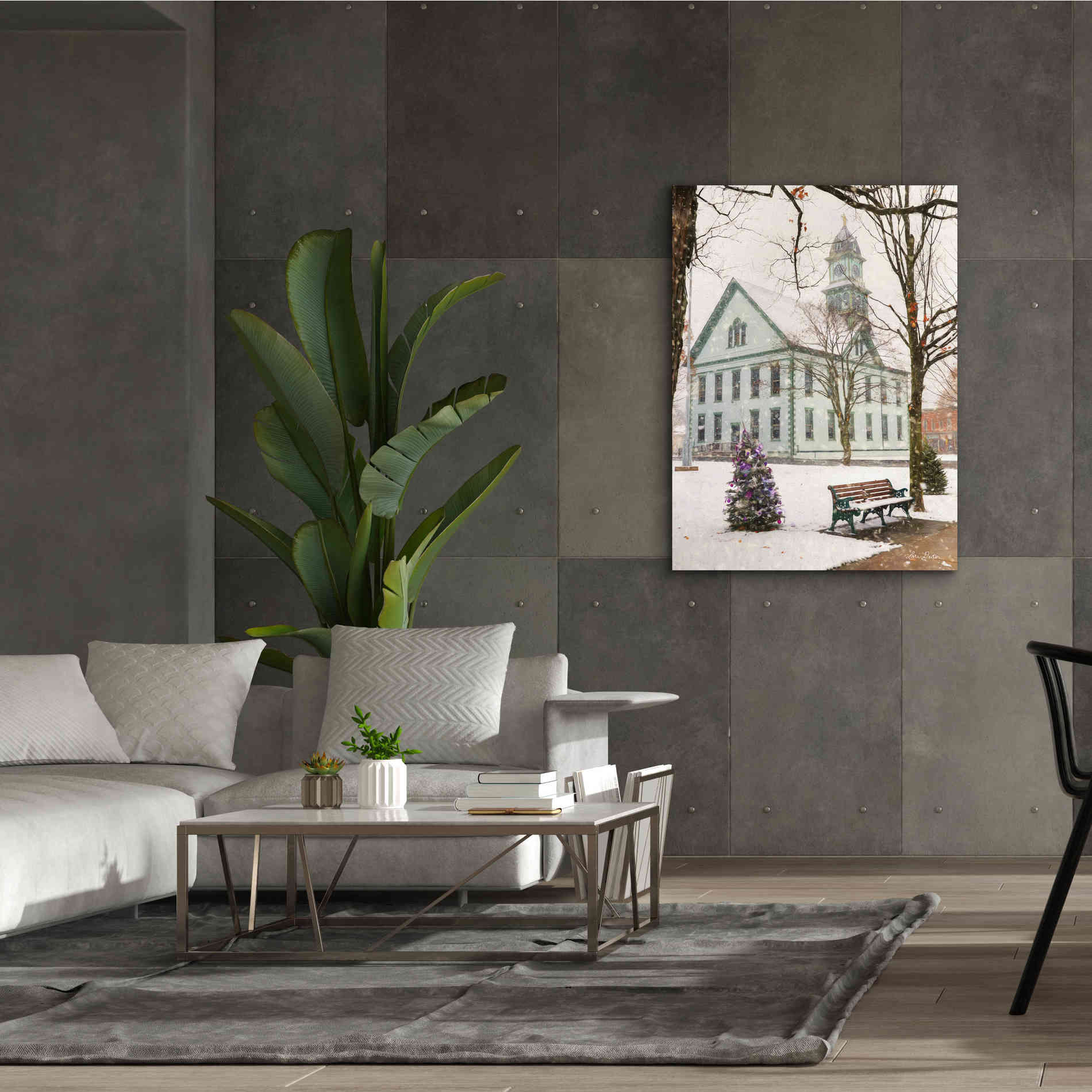 'Christmas in Coudersport' by Lori Deiter, Canvas Wall Art,40 x 54