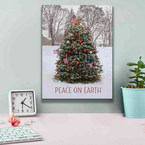 Image of 'Peace on Earth Tree' by Lori Deiter, Canvas Wall Art,12 x 16