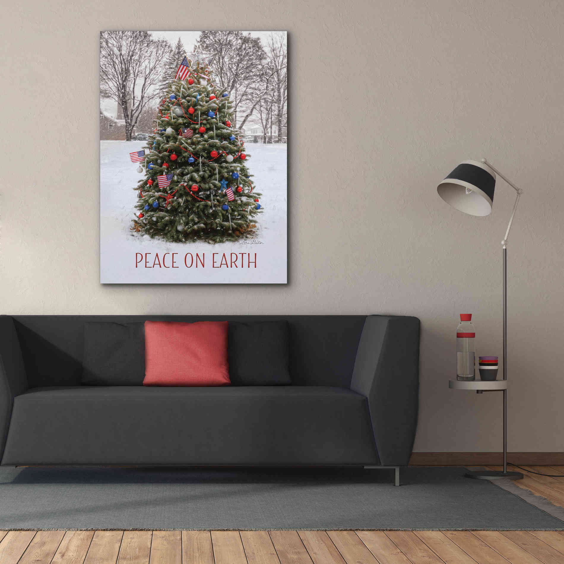 'Peace on Earth Tree' by Lori Deiter, Canvas Wall Art,26 x 30