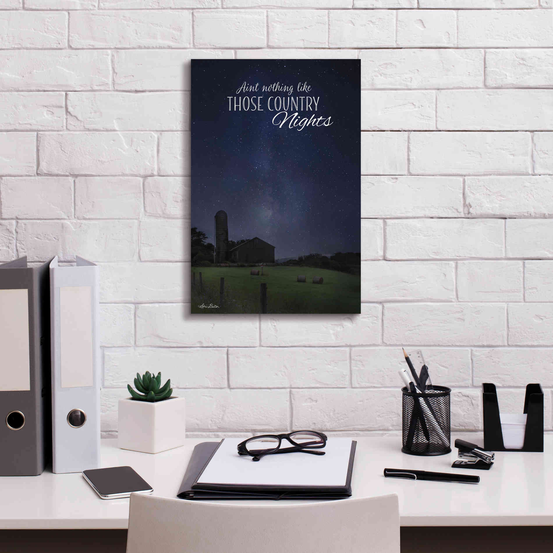 'Country Nights' by Lori Deiter, Canvas Wall Art,12 x 18
