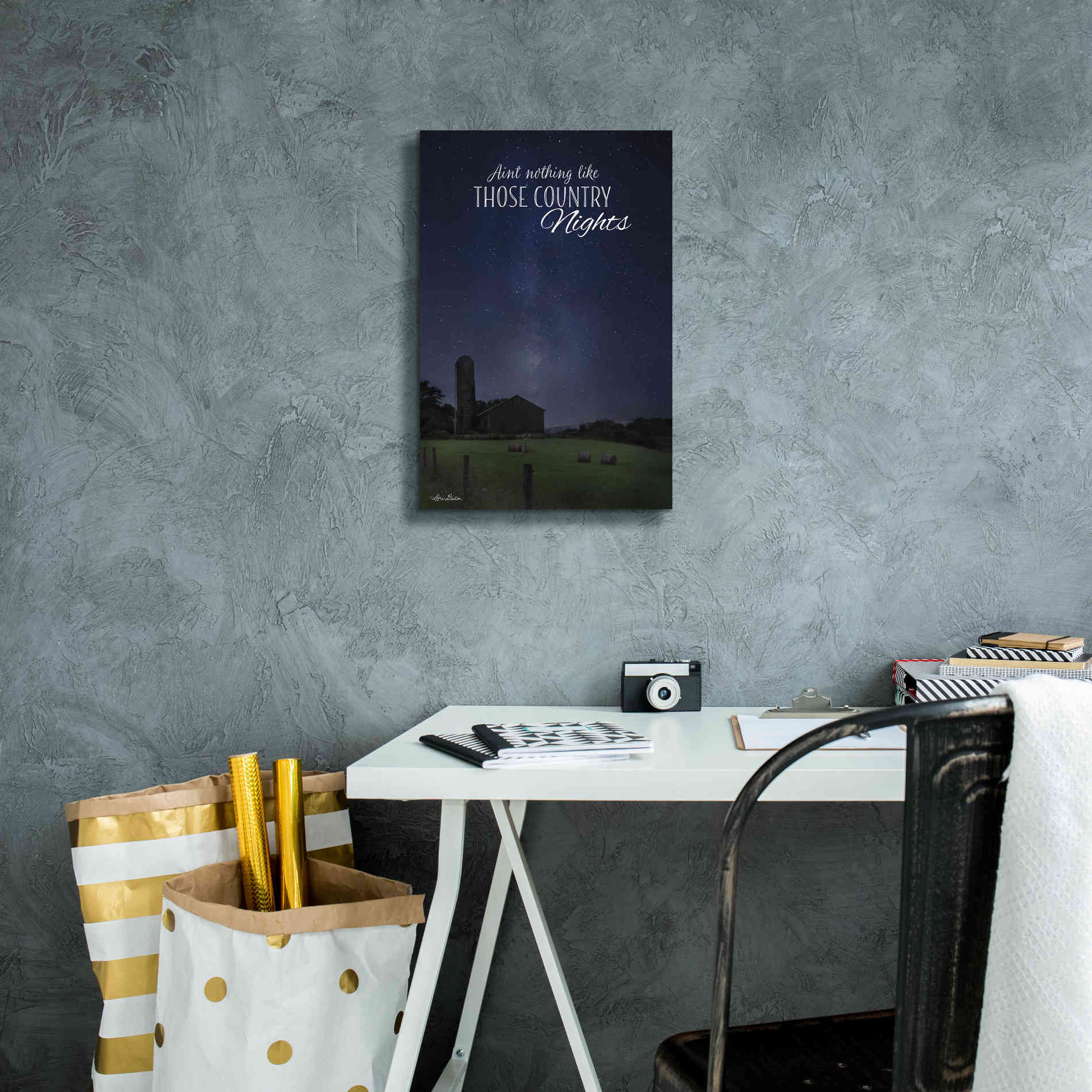 'Country Nights' by Lori Deiter, Canvas Wall Art,12 x 18