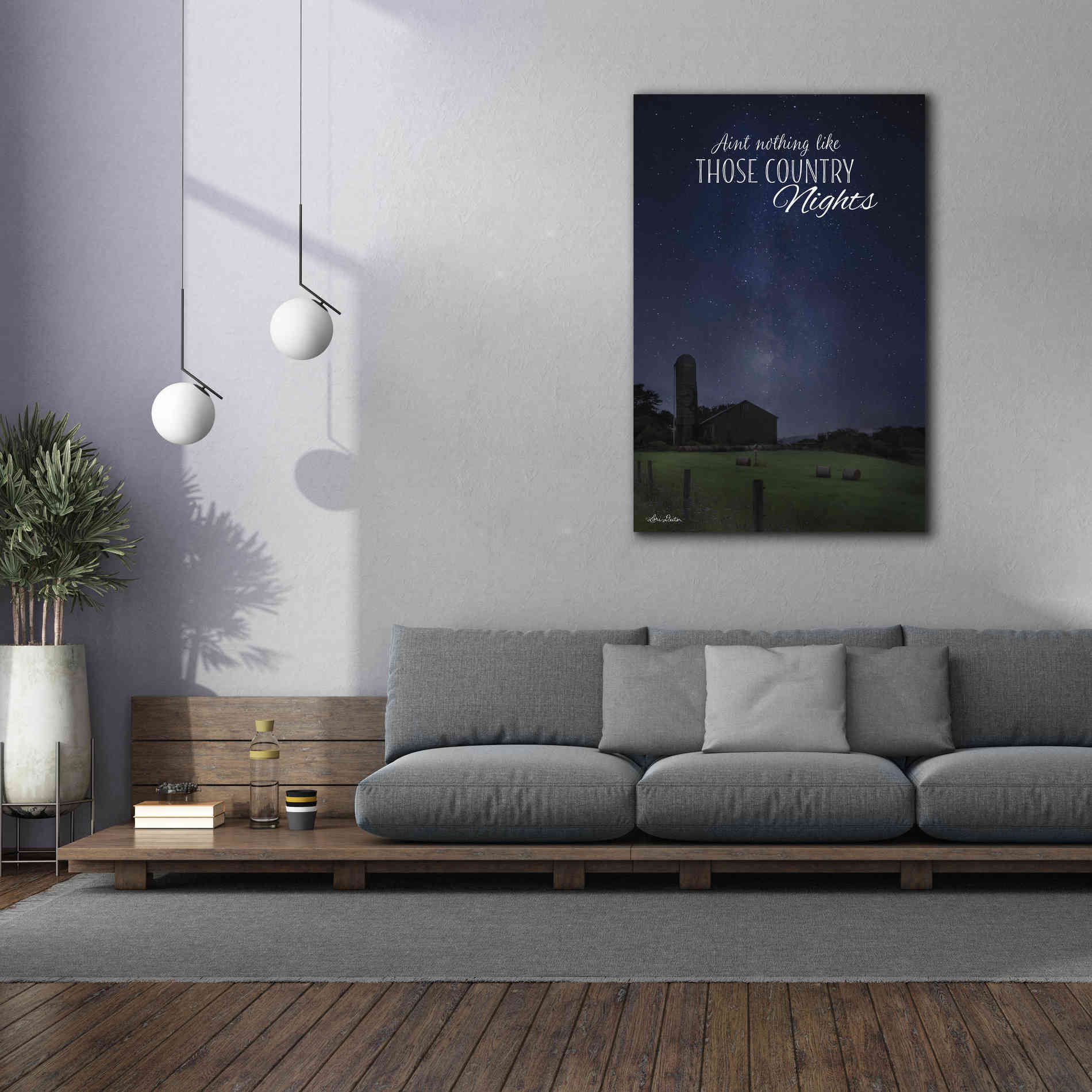 'Country Nights' by Lori Deiter, Canvas Wall Art,40 x 60