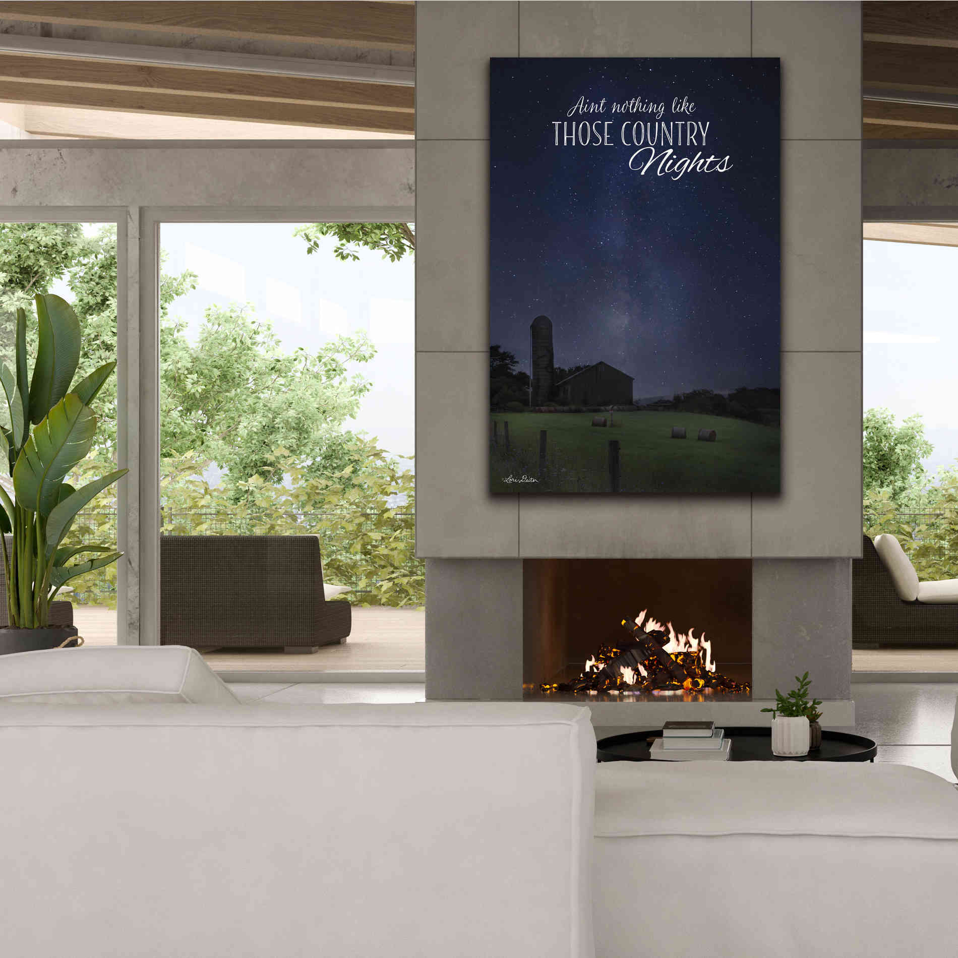 'Country Nights' by Lori Deiter, Canvas Wall Art,40 x 60