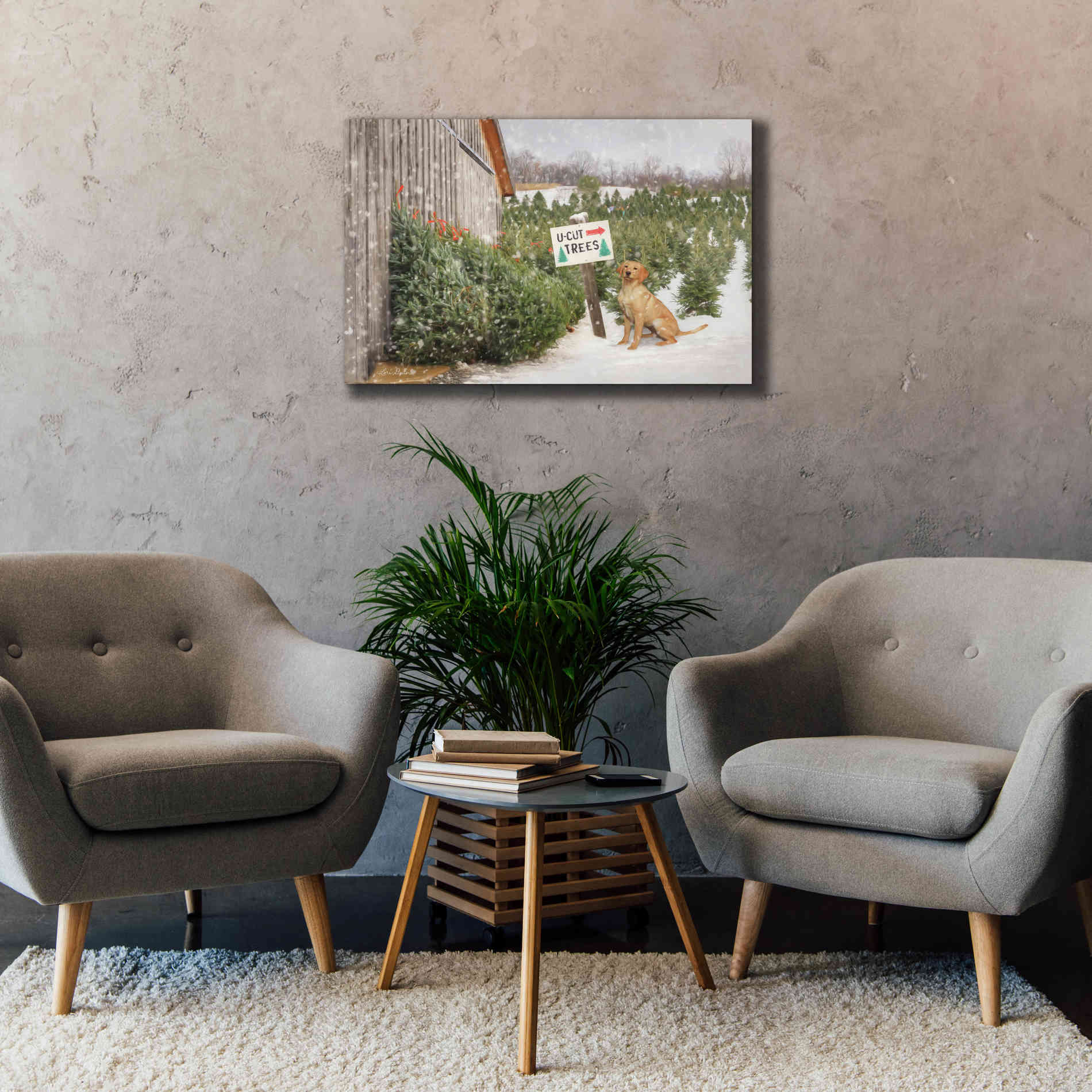 'U-Cut Trees' by Lori Deiter, Canvas Wall Art,40 x 26