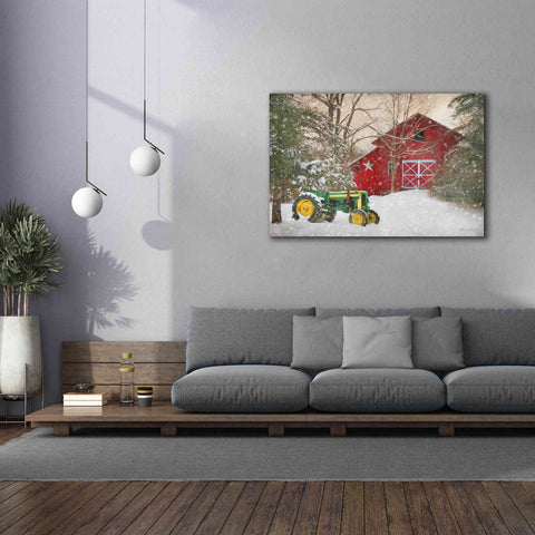 Image of 'Winter at the Barn' by Lori Deiter, Canvas Wall Art,60 x 40