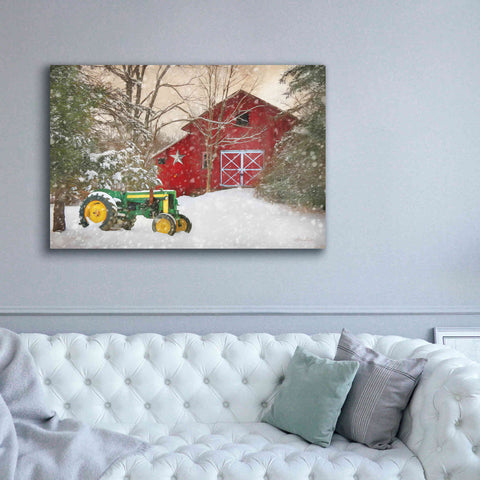Image of 'Winter at the Barn' by Lori Deiter, Canvas Wall Art,60 x 40