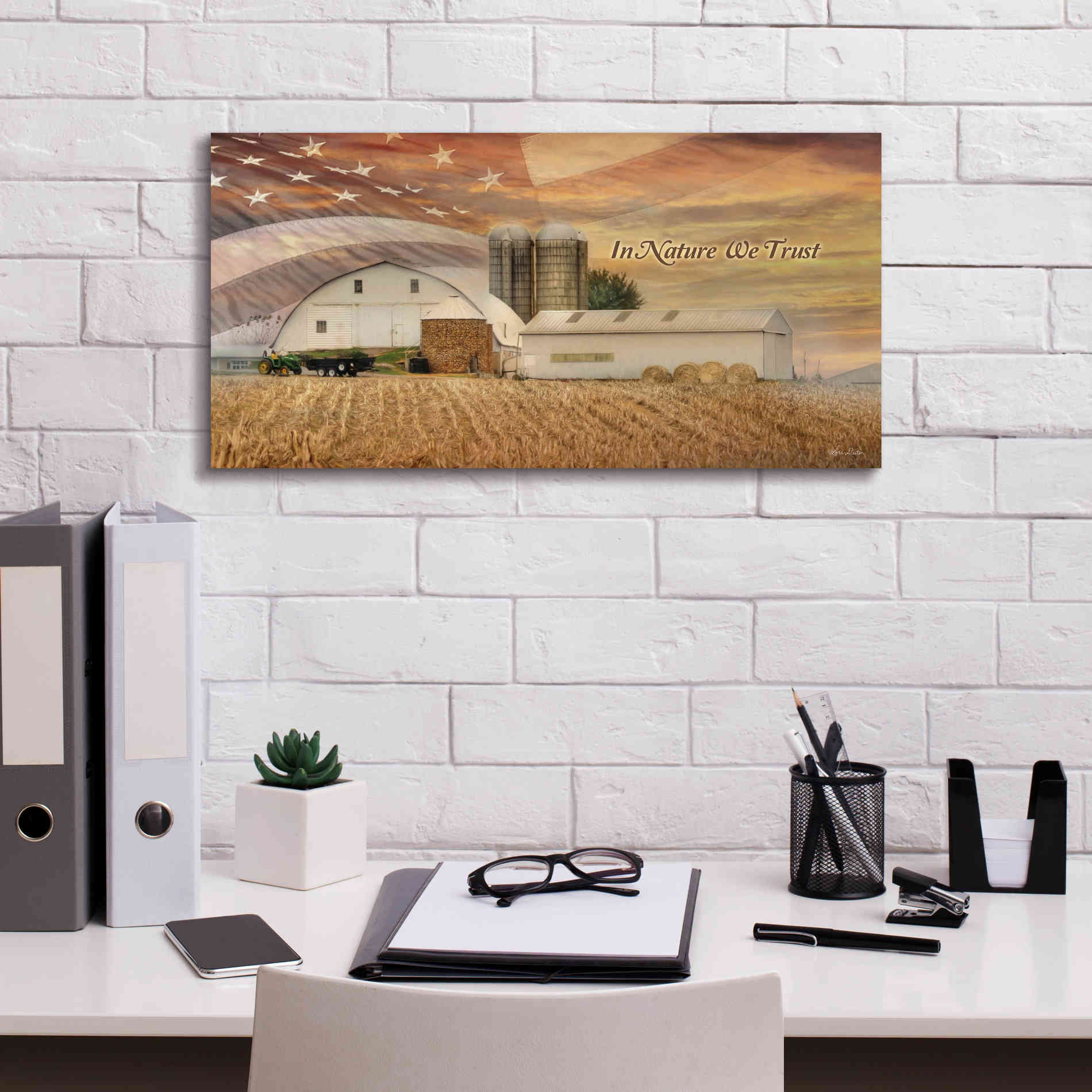 'In Nature We Trust' by Lori Deiter, Canvas Wall Art,24 x 12