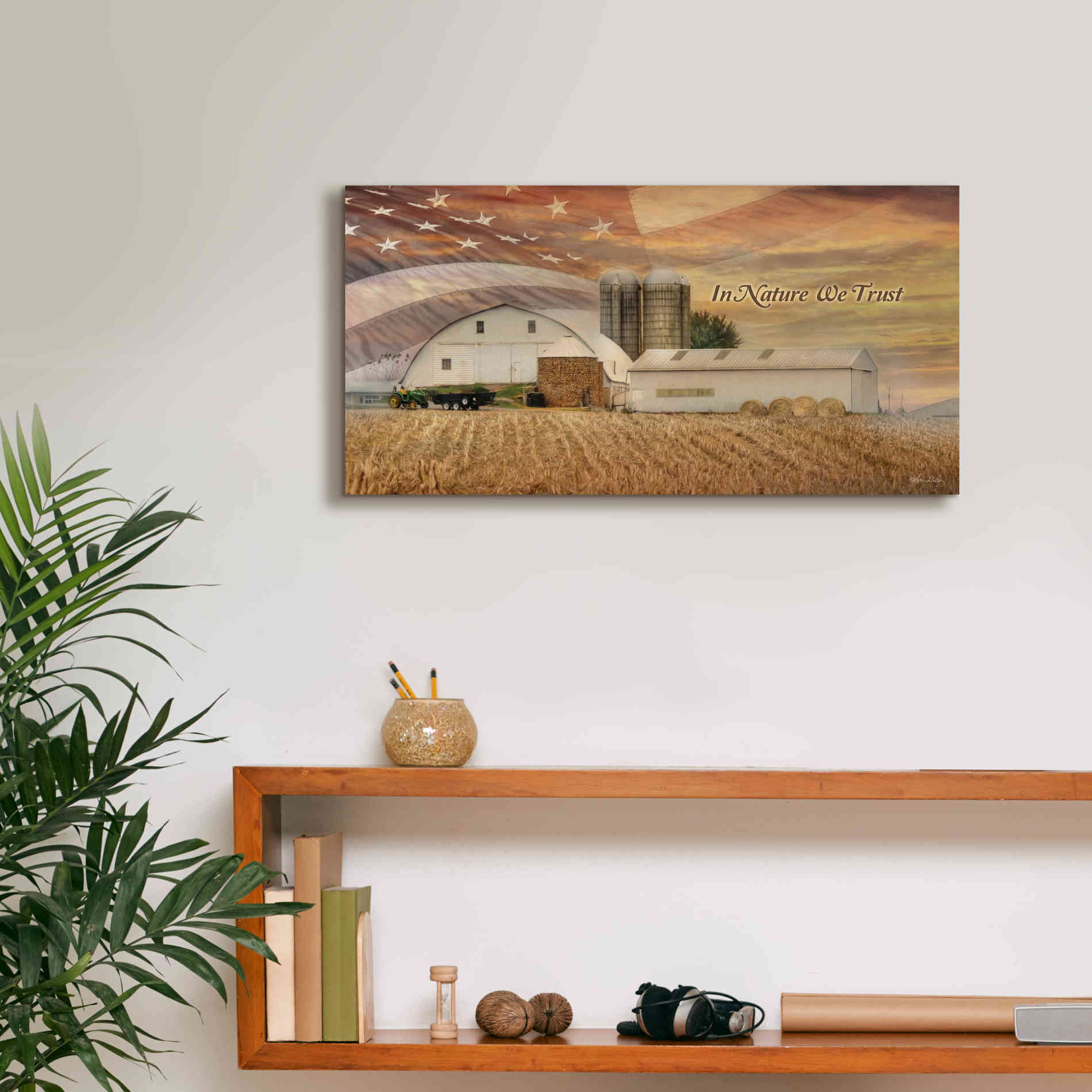 'In Nature We Trust' by Lori Deiter, Canvas Wall Art,24 x 12