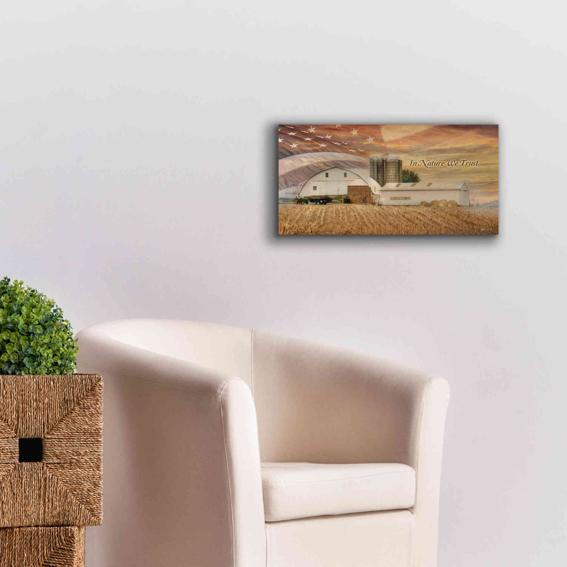 'In Nature We Trust' by Lori Deiter, Canvas Wall Art,24 x 12