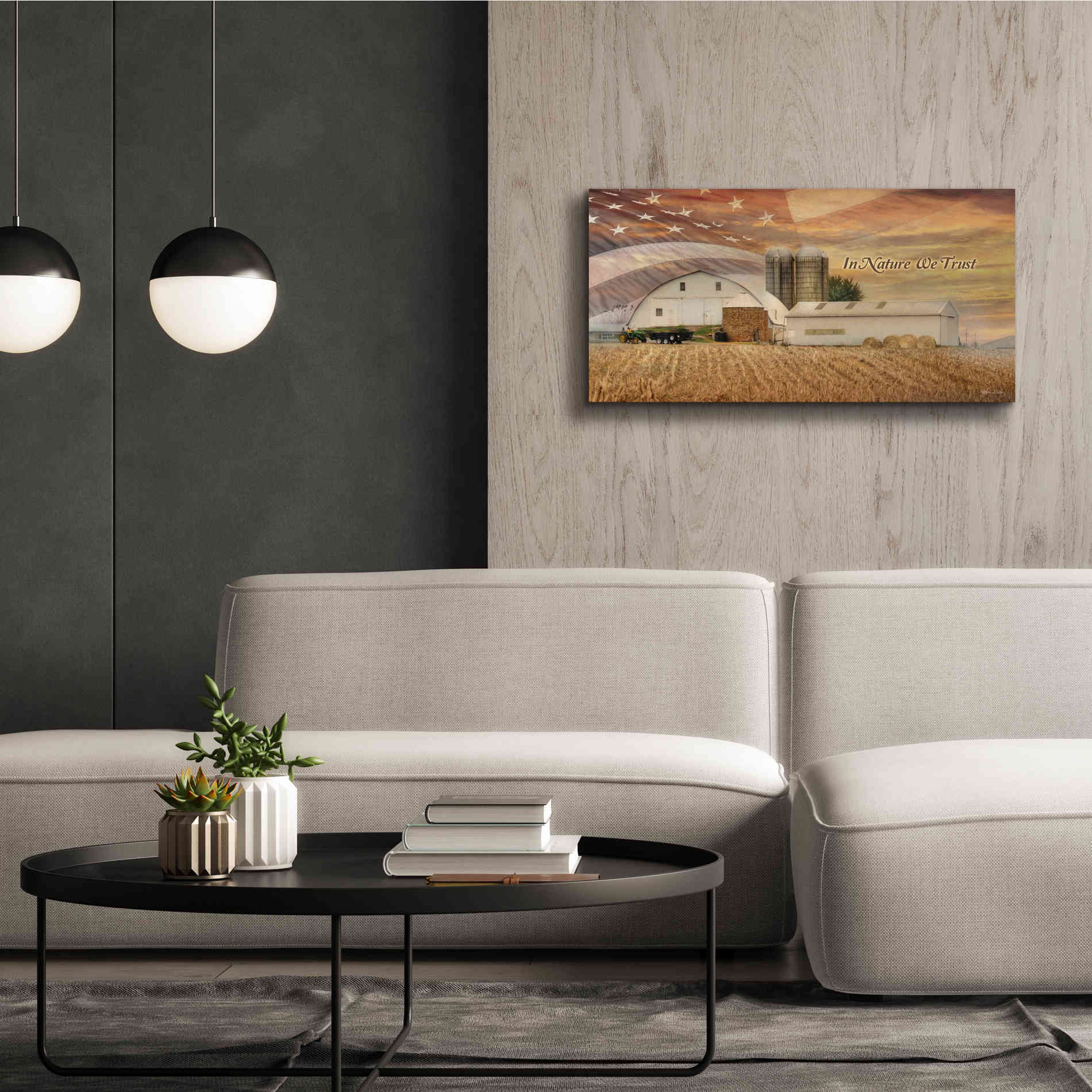'In Nature We Trust' by Lori Deiter, Canvas Wall Art,40 x 20