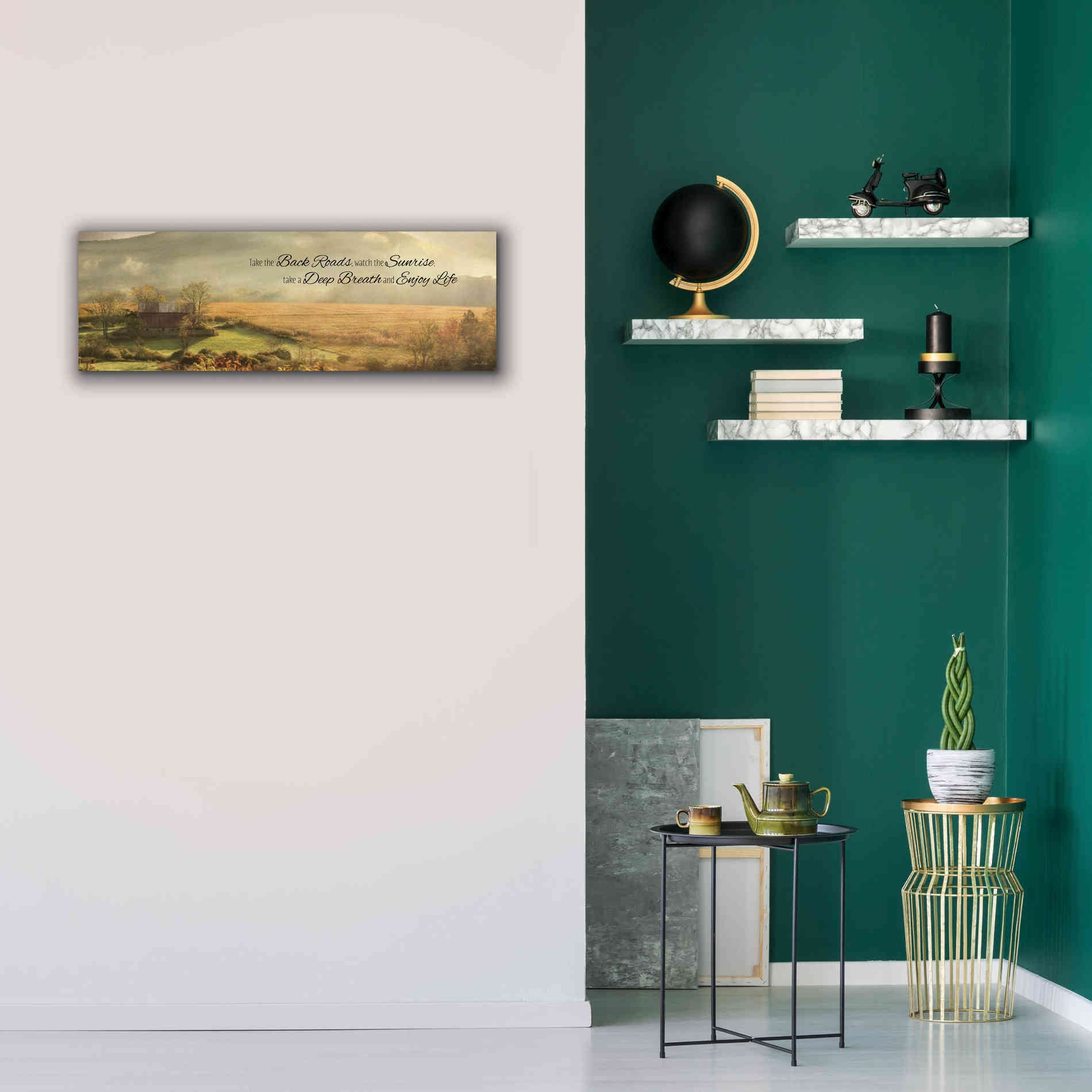'Enjoy Life' by Lori Deiter, Canvas Wall Art,36 x 12