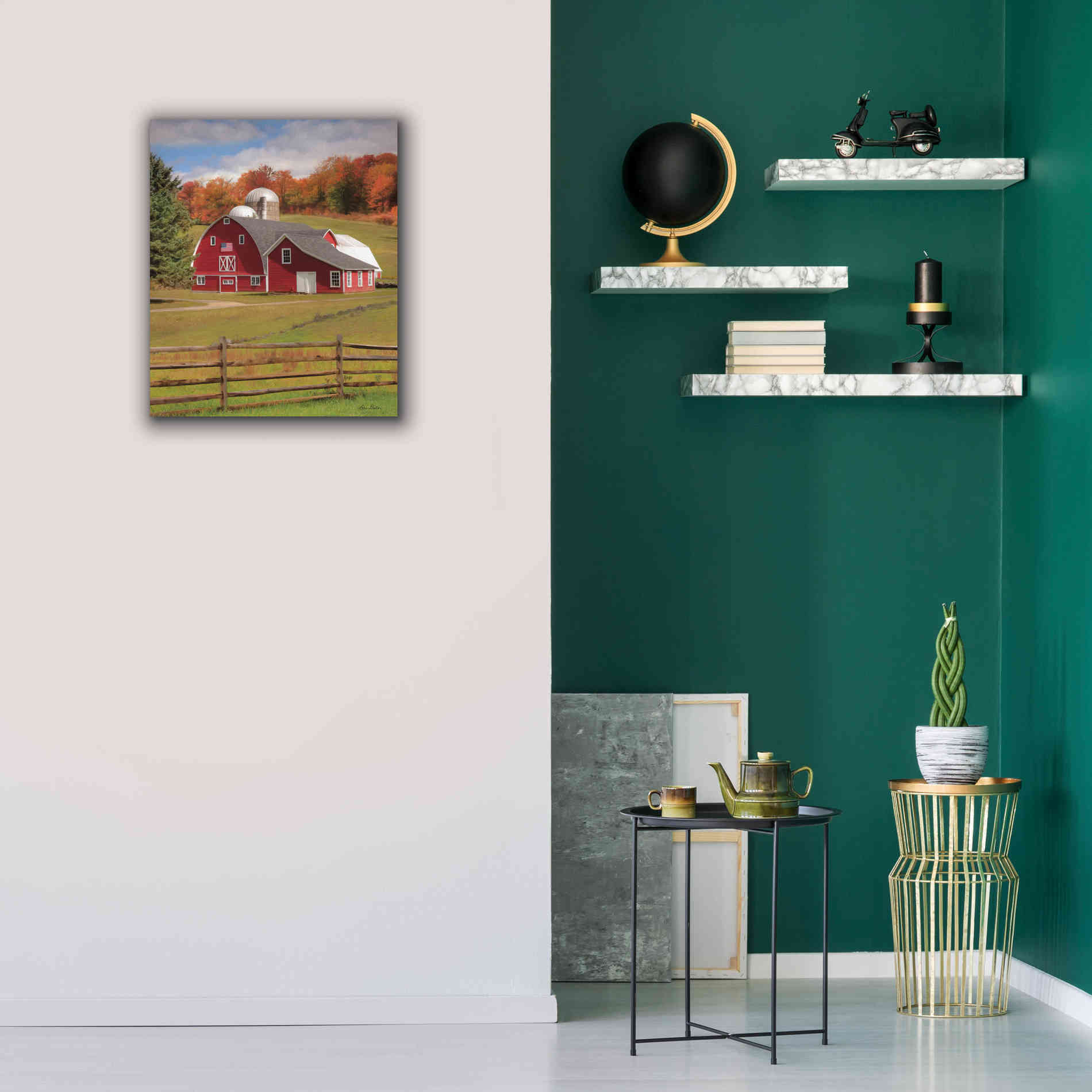 'One Flag, One Land' by Lori Deiter, Canvas Wall Art,20 x 24