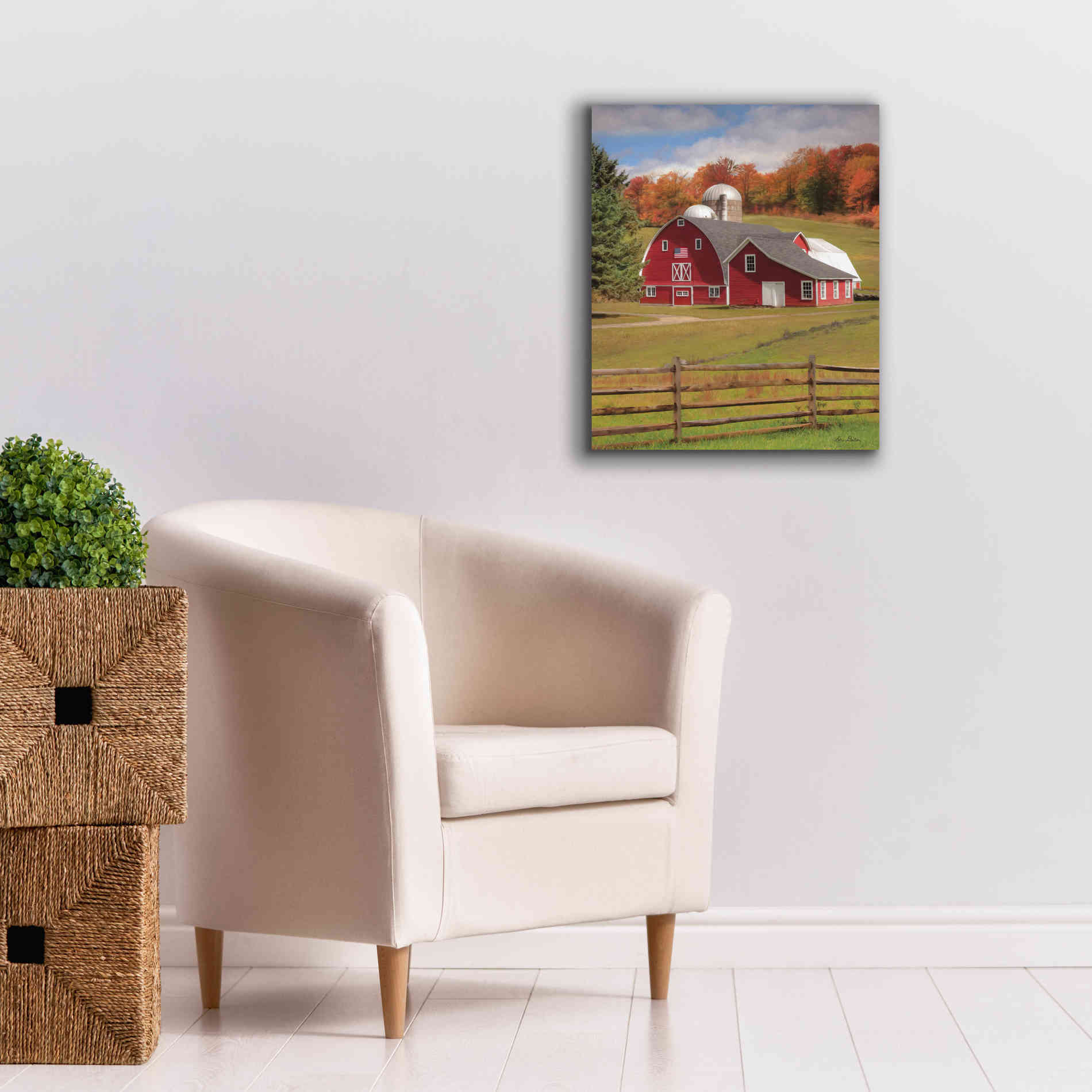 'One Flag, One Land' by Lori Deiter, Canvas Wall Art,20 x 24