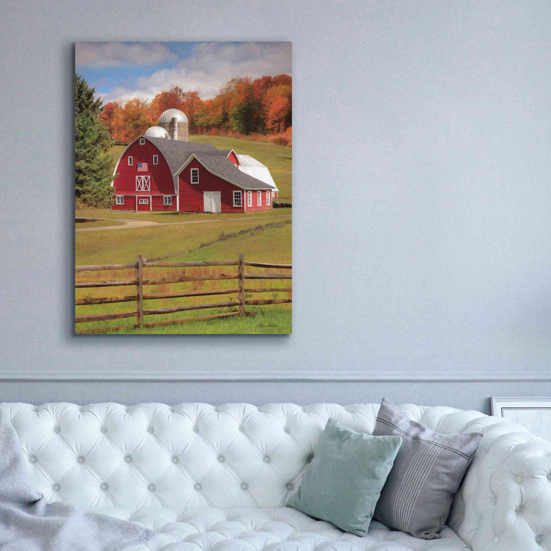 'One Flag, One Land' by Lori Deiter, Canvas Wall Art,40 x 54
