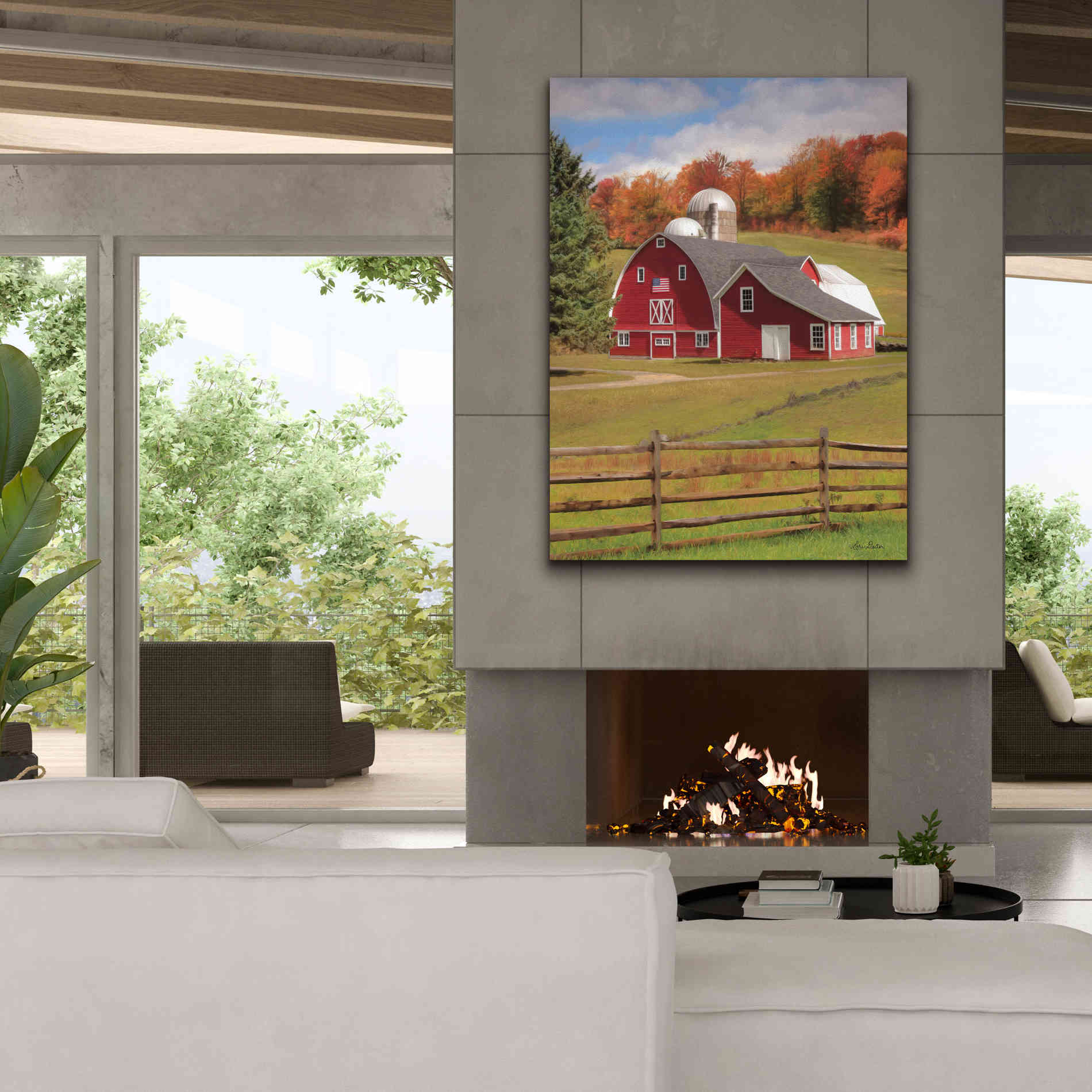 'One Flag, One Land' by Lori Deiter, Canvas Wall Art,40 x 54