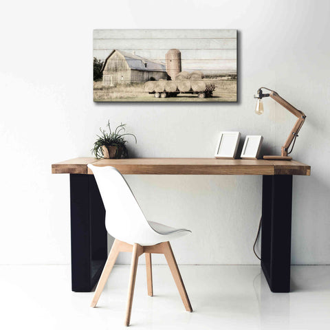 Image of 'Wagon of Hay' by Lori Deiter, Canvas Wall Art,40 x 20