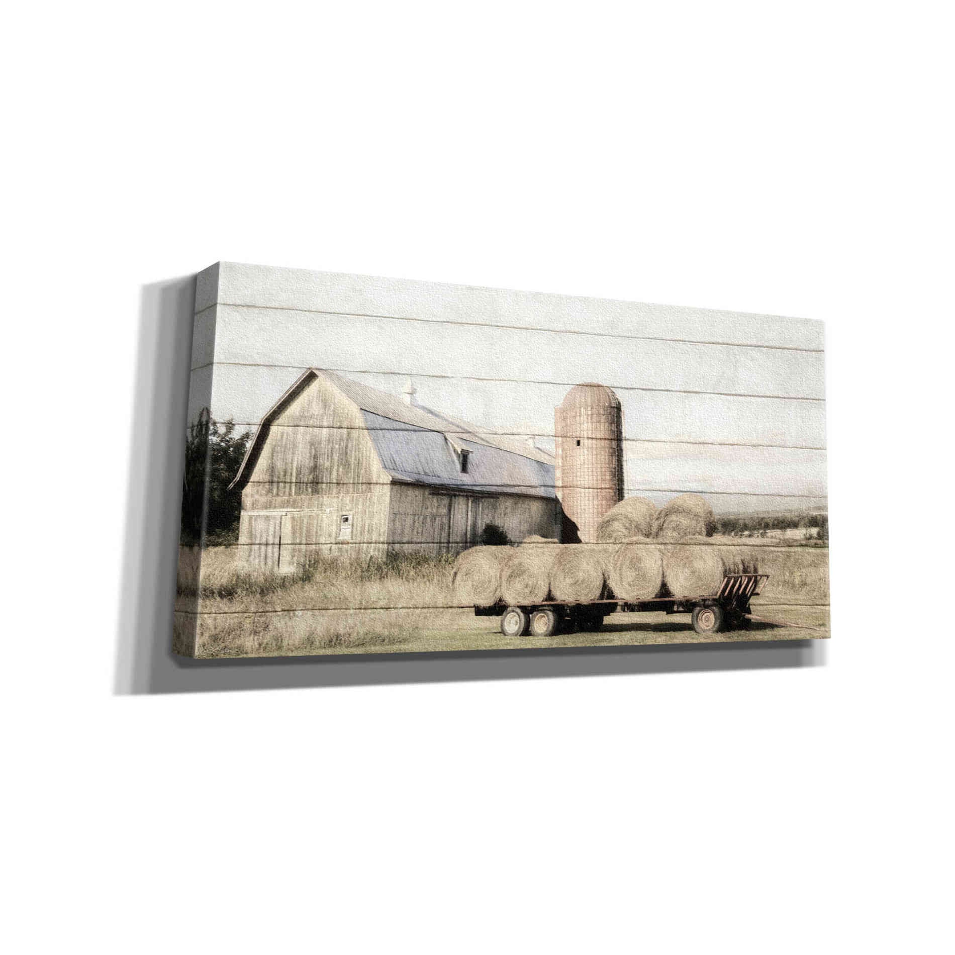 'Wagon of Hay' by Lori Deiter, Canvas Wall Art