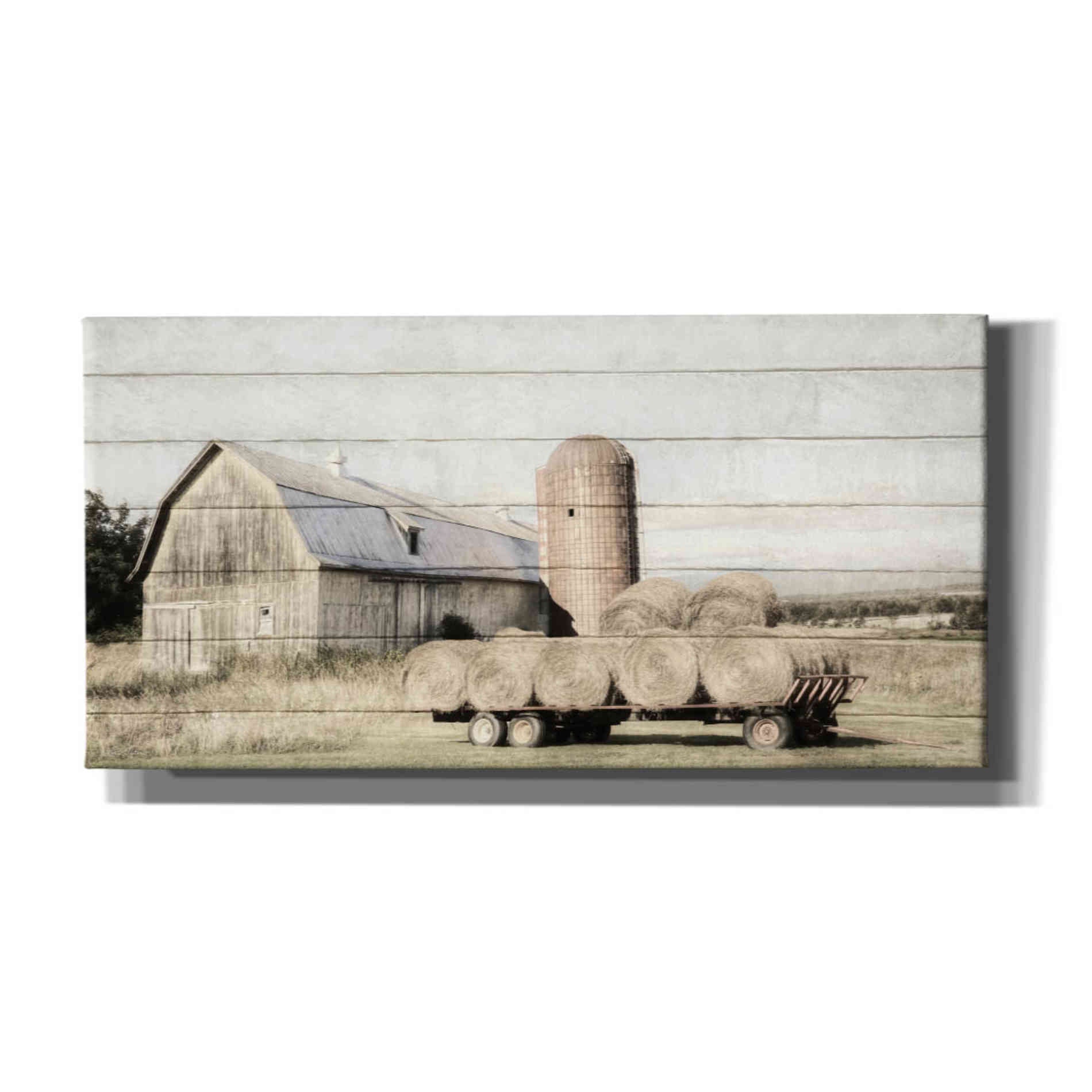 'Wagon of Hay' by Lori Deiter, Canvas Wall Art