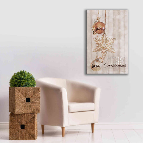 Image of 'Gold Sparkle Merry Christmas' by Lori Deiter, Canvas Wall Art,26 x 40