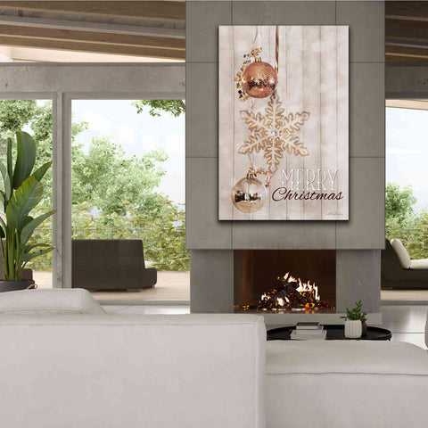 Image of 'Gold Sparkle Merry Christmas' by Lori Deiter, Canvas Wall Art,40 x 60