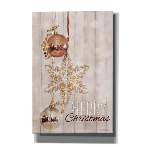 Image of 'Gold Sparkle Merry Christmas' by Lori Deiter, Canvas Wall Art