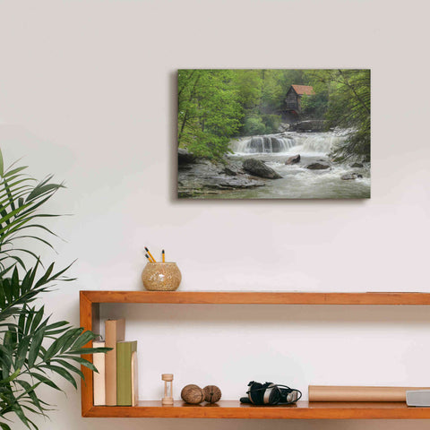 Image of 'Glade Creek Grist Mill' by Lori Deiter, Canvas Wall Art,18 x 12