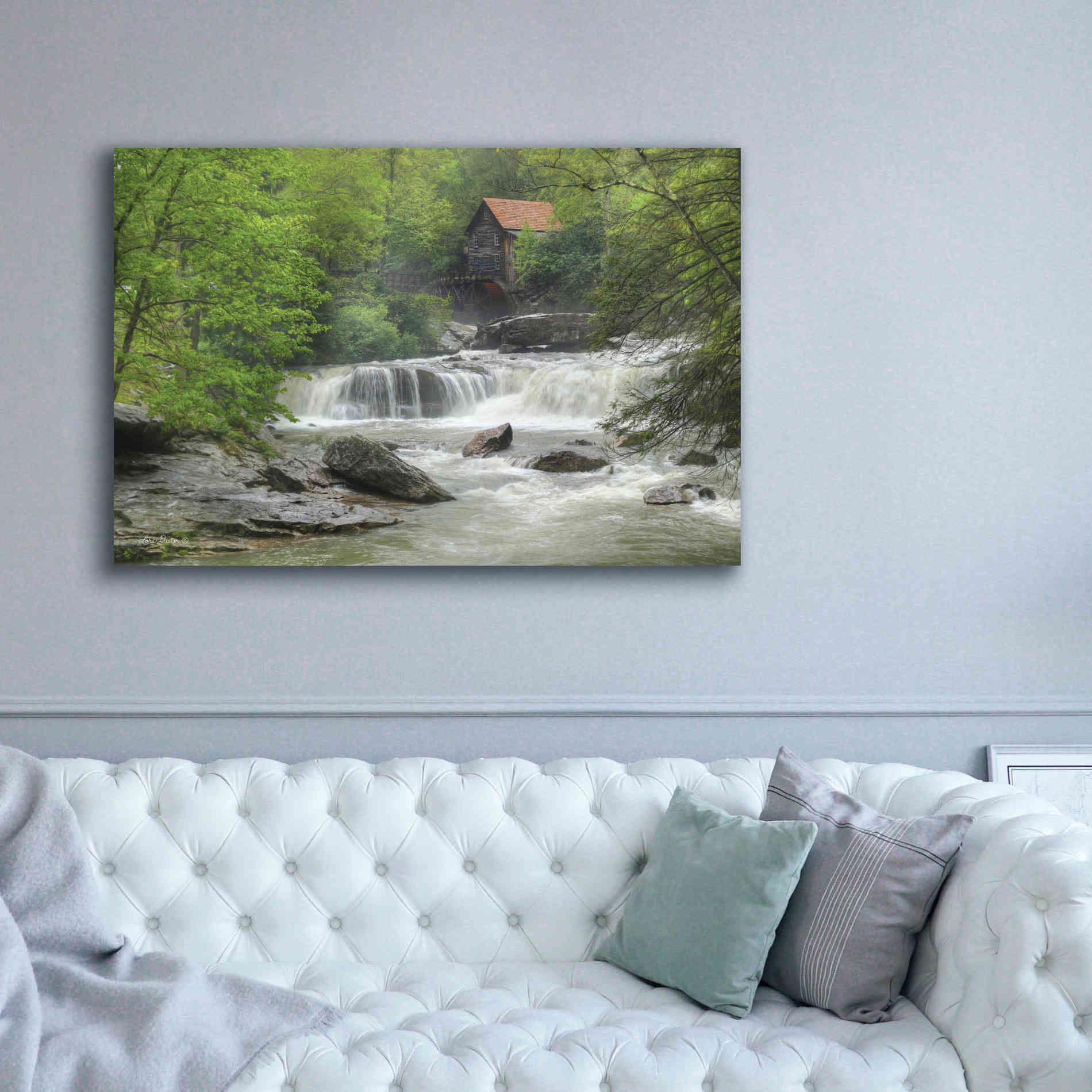 'Glade Creek Grist Mill' by Lori Deiter, Canvas Wall Art,60 x 40
