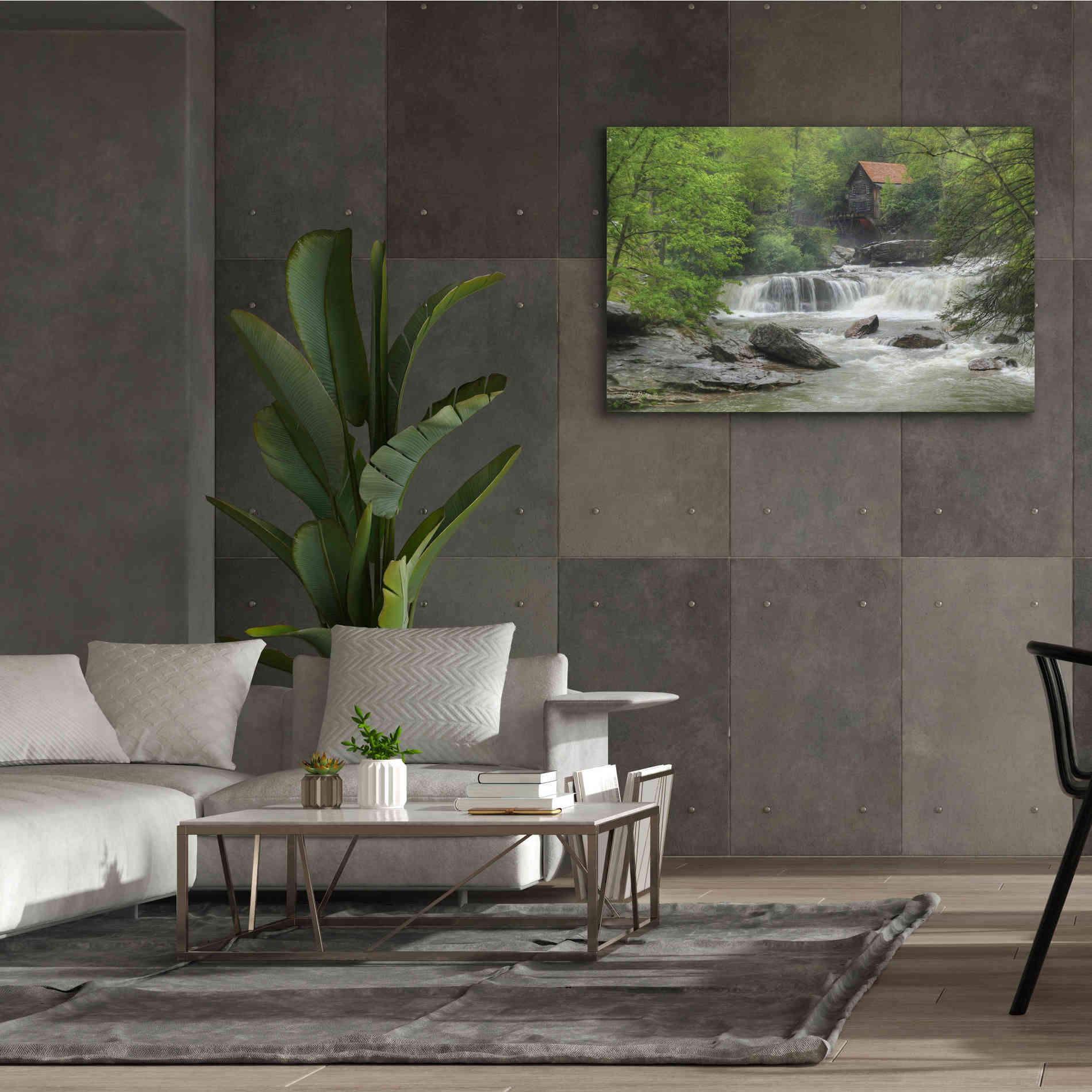 'Glade Creek Grist Mill' by Lori Deiter, Canvas Wall Art,60 x 40