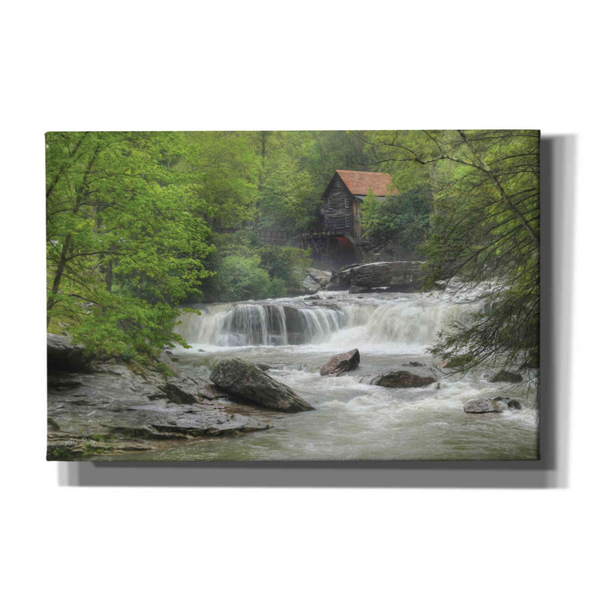 'Glade Creek Grist Mill' by Lori Deiter, Canvas Wall Art