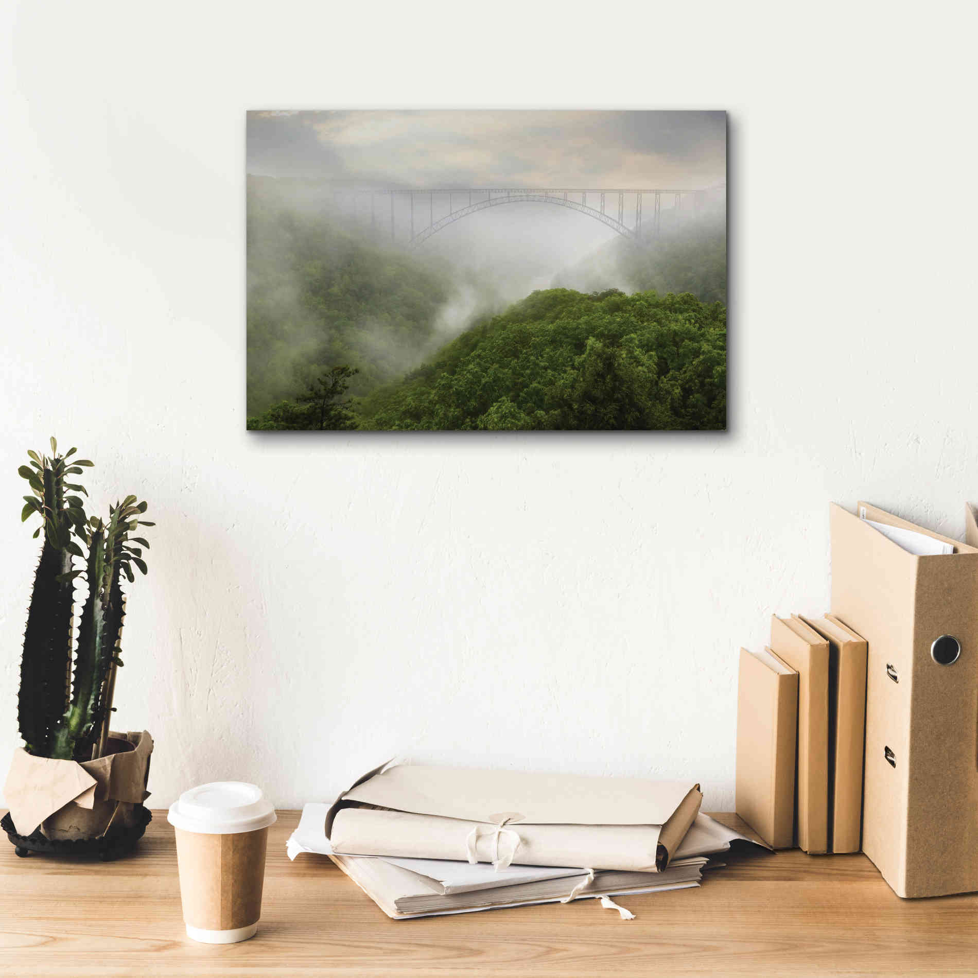 'New River Gorge Bridge' by Lori Deiter, Canvas Wall Art,18 x 12
